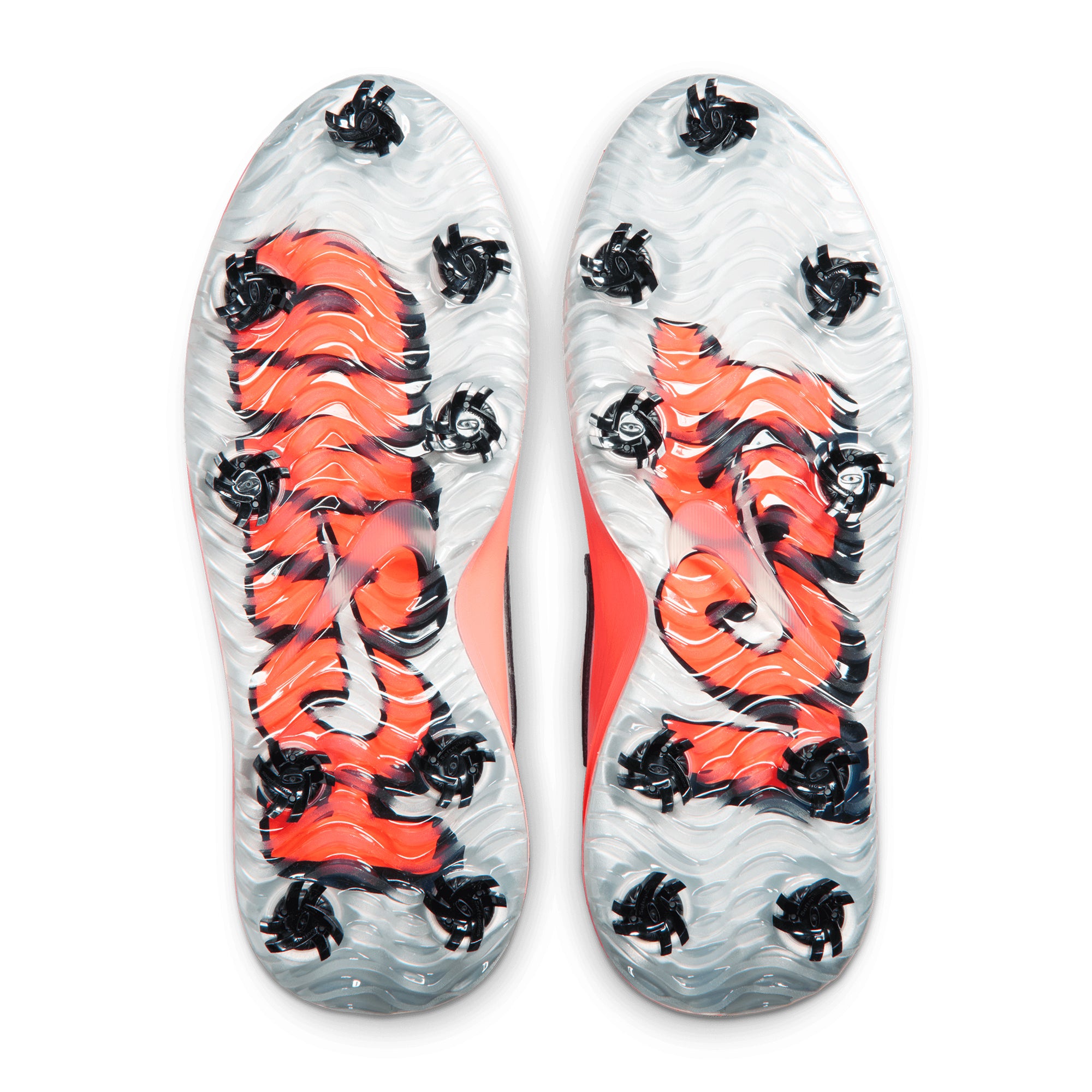 Nike Golf Victory Pro 4 NRG Shoes - Off White/Black-Hot Lava  display picture 1