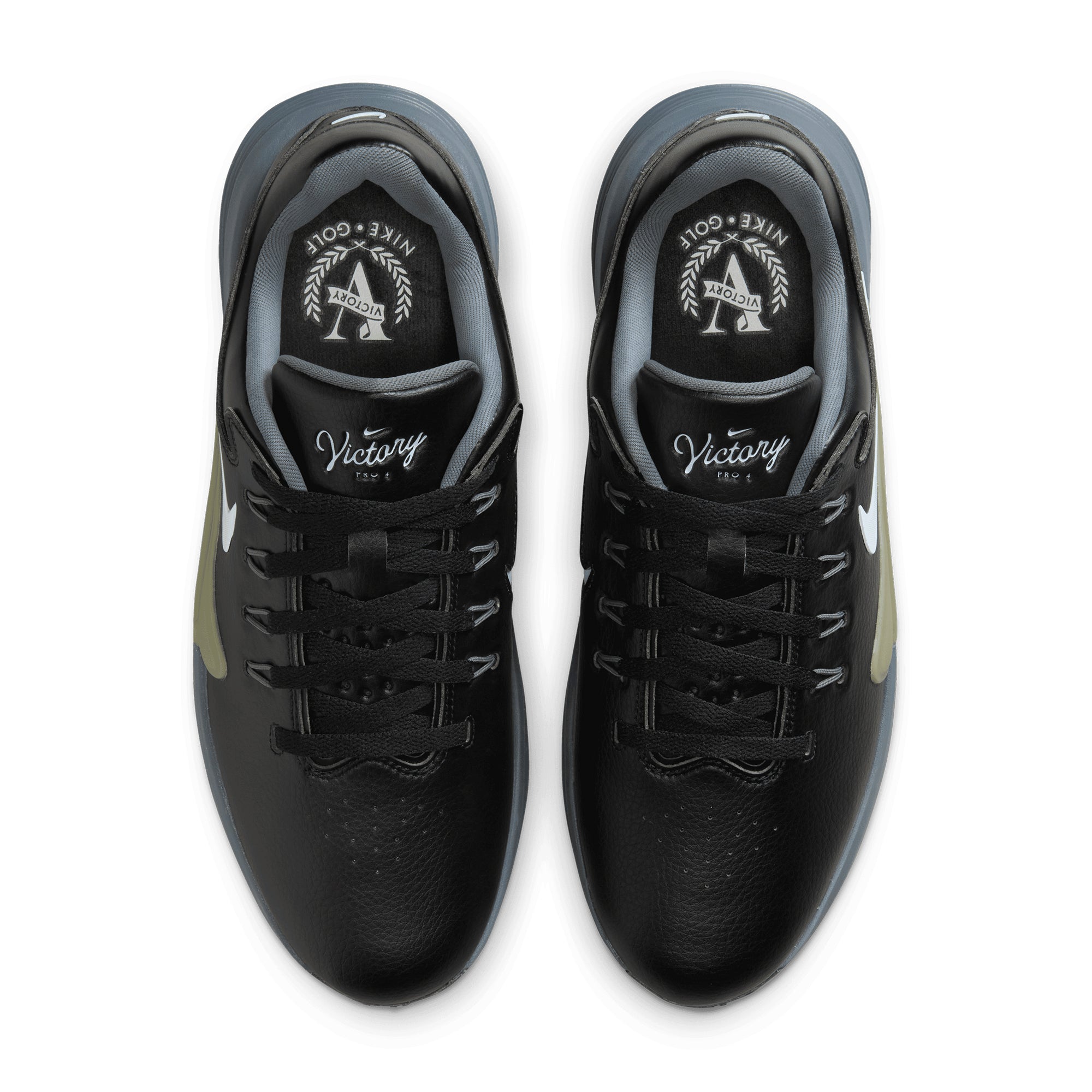 Nike Golf Victory Pro 4 Shoes - Black/Dusty Olive/Iron Grey 002