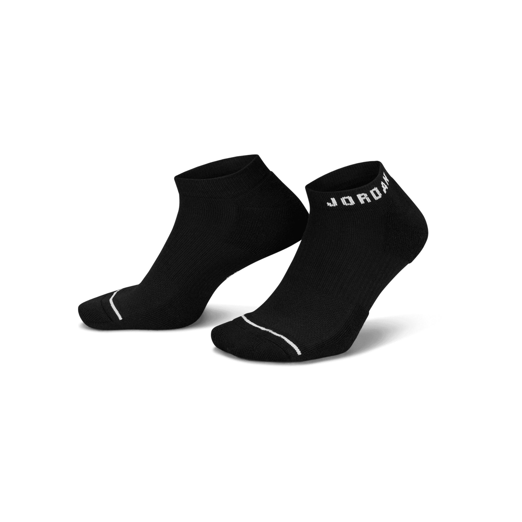 Nike Jordan Everyday No-Show Socks - 3 Pair Black 010