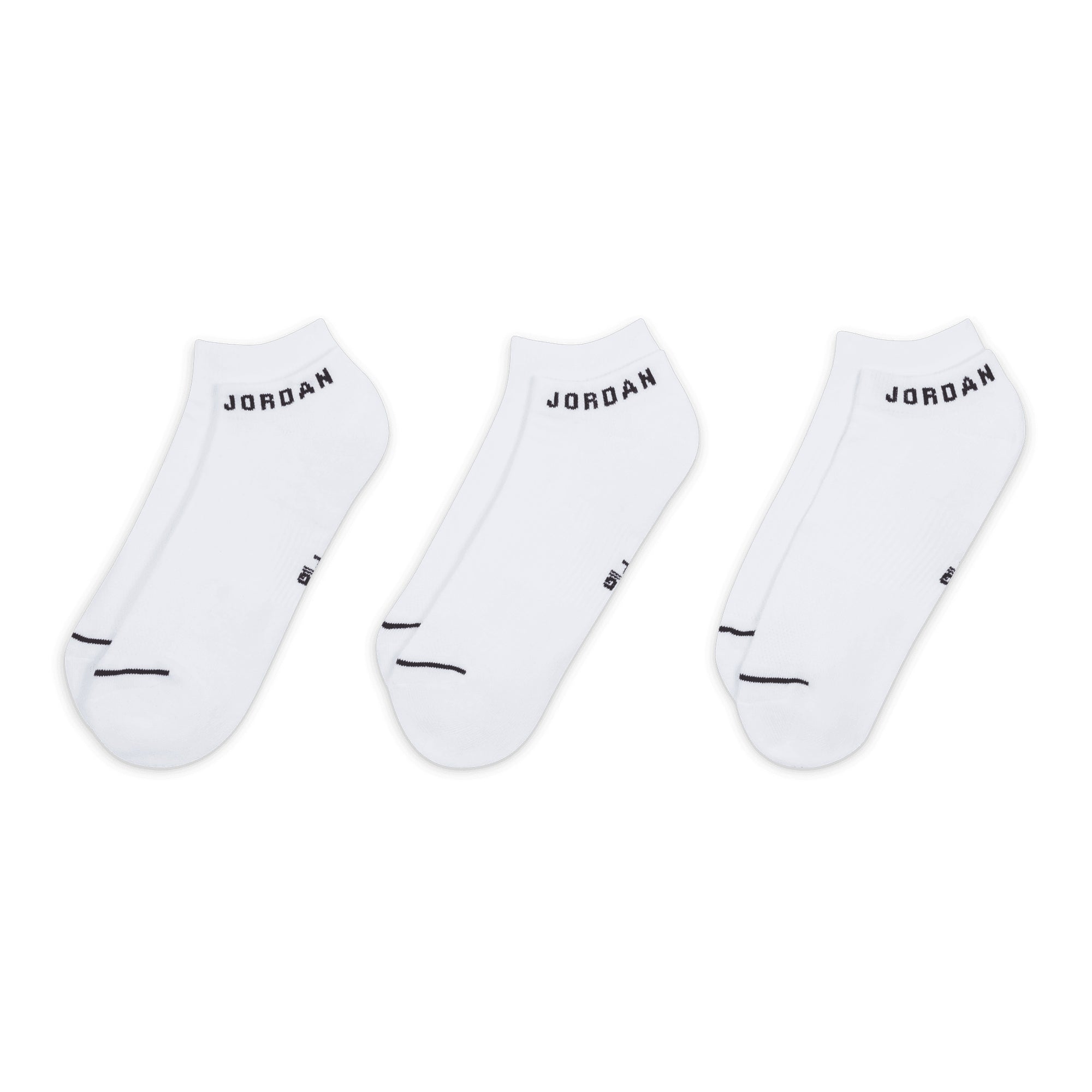 Nike Jordan Everyday No-Show Socks - 3 Pair DX6956 White 100 & Function18