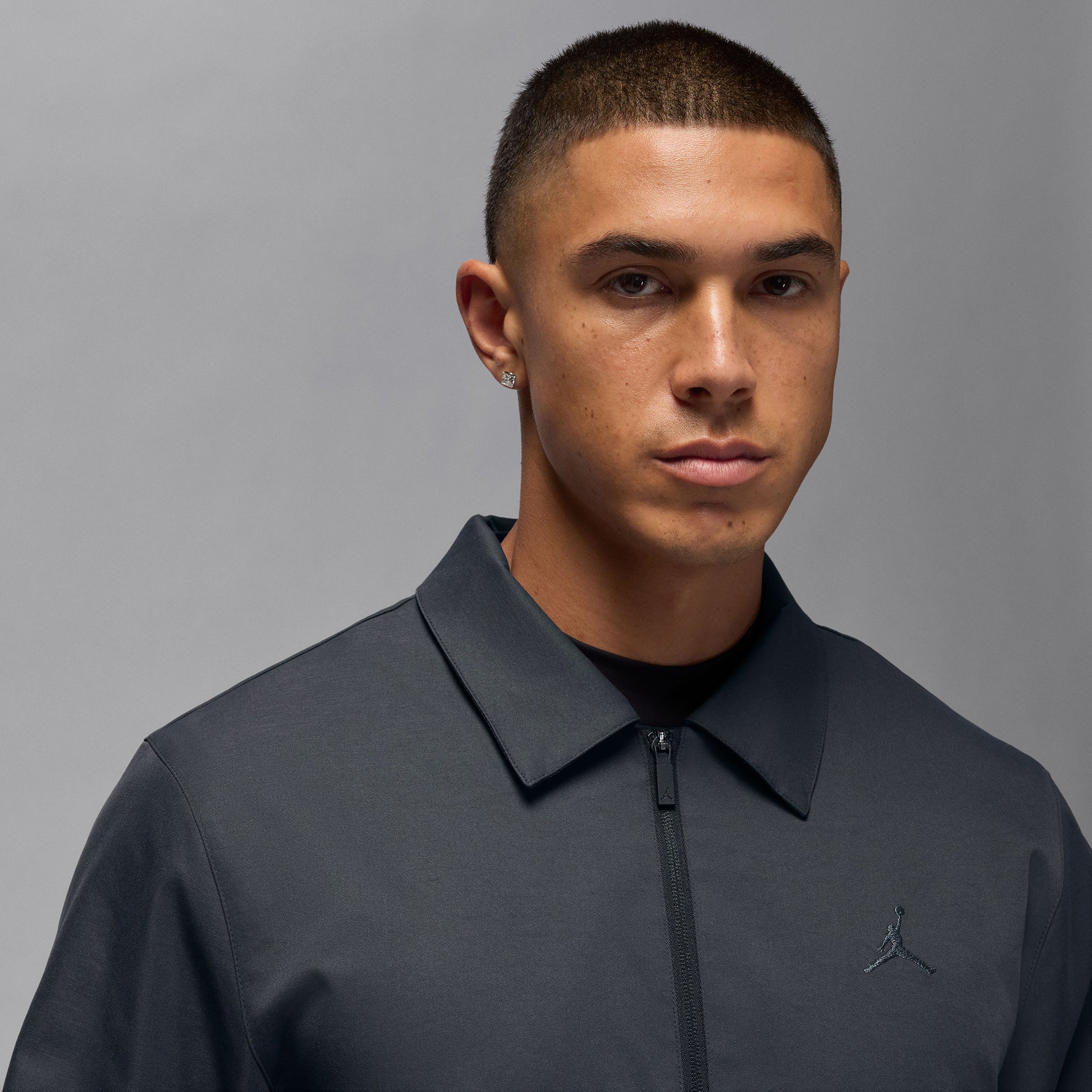 Nike Jordan Golf Full Zip Jacket - Black/Dark Shadow 010 - HQ8681