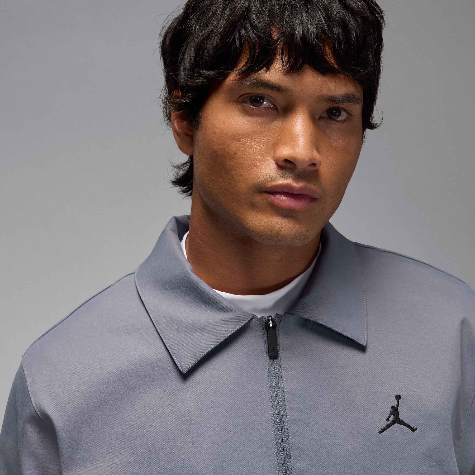 Nike Jordan Golf Full Zip Jacket - Light Carbon/Black 075 - HQ8681