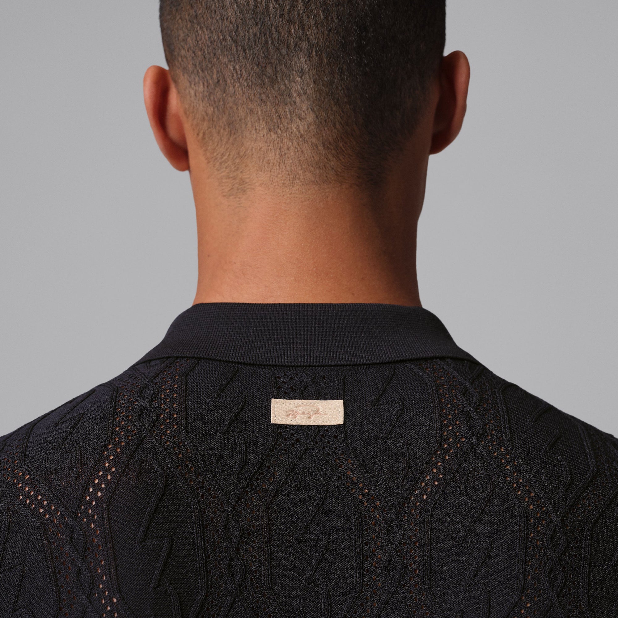 Nike Jordan Signature Knit Button Down Golf Shirt - Black 010 - II7267 ...
