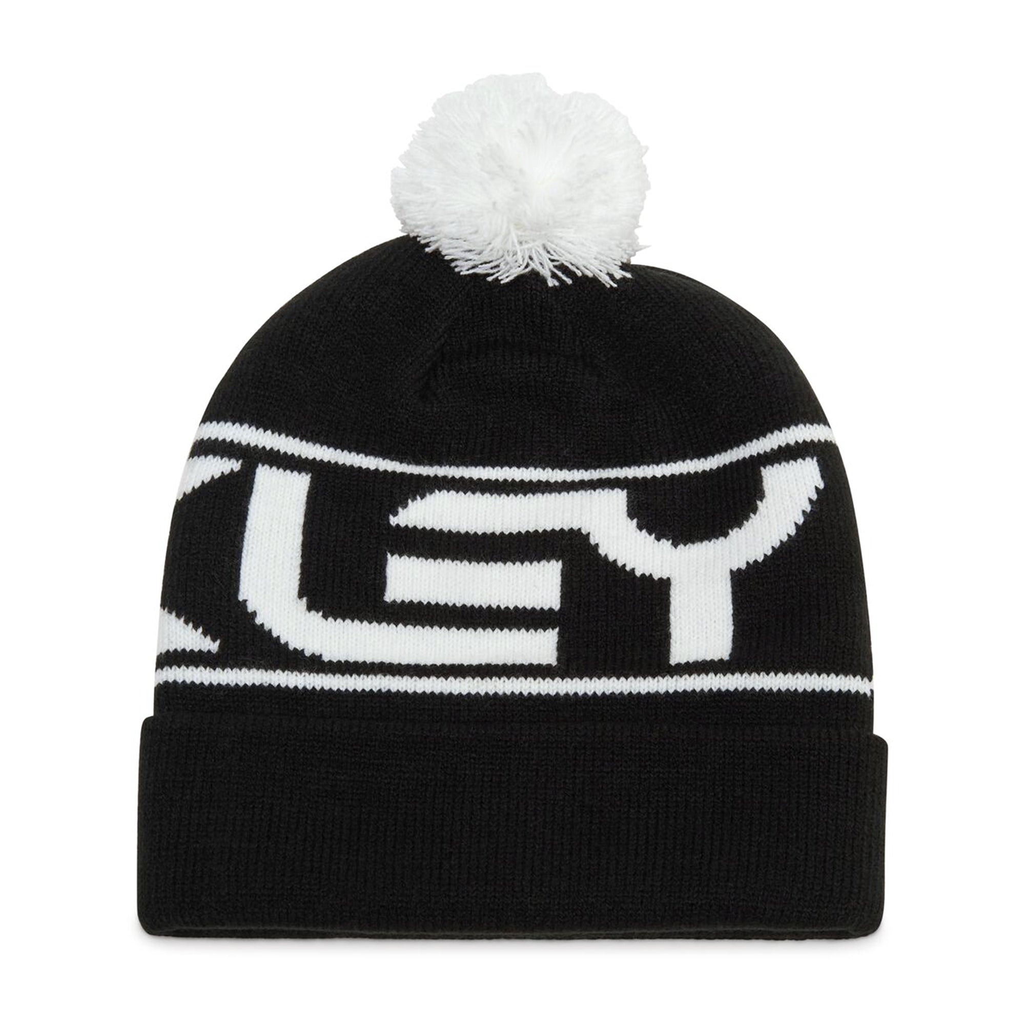 Oakley Golf Factory Cuff Pom Beanie Black/White 05F