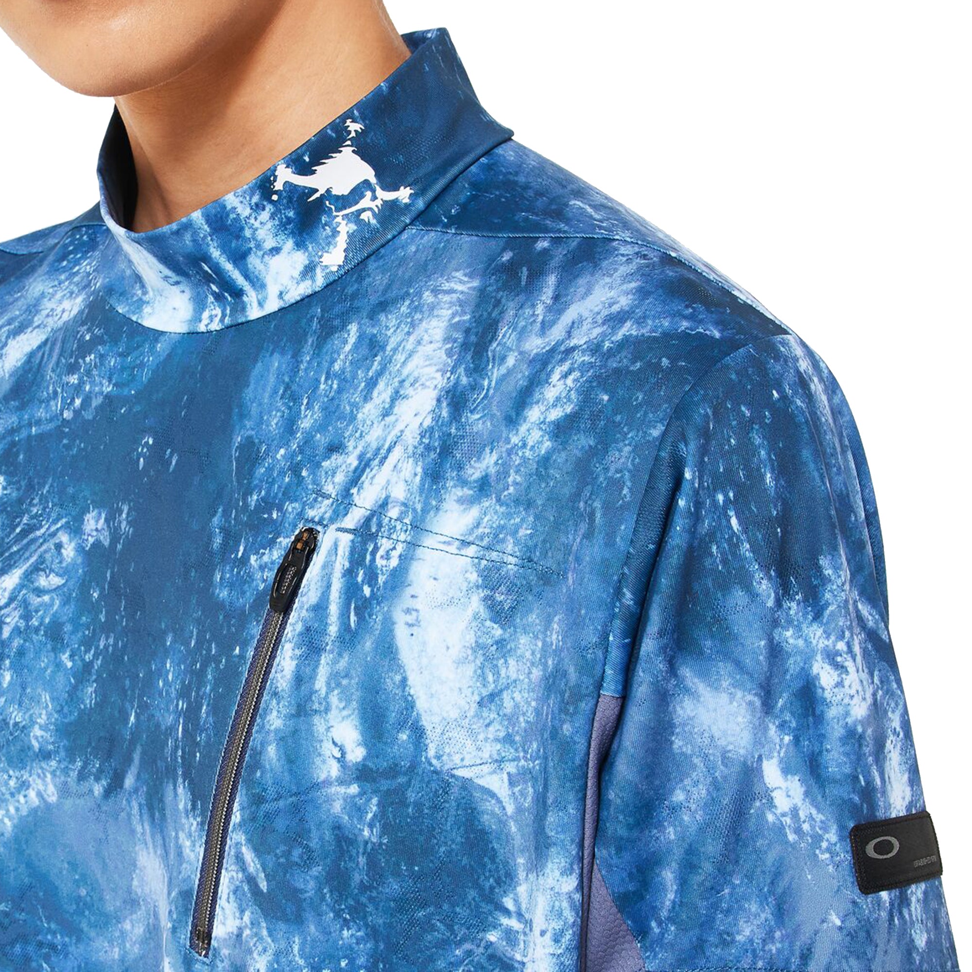 Oakley Golf Skull Bold Omble Mock Shirt