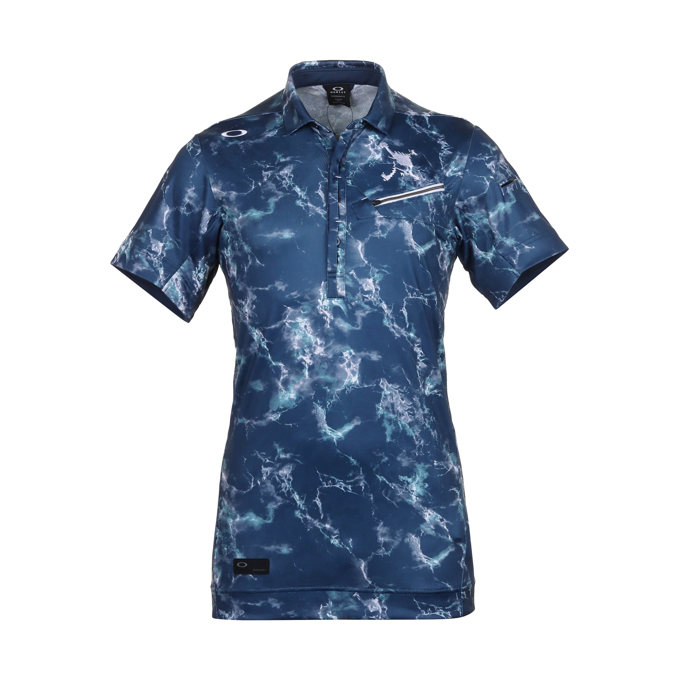 メンズウェア 16's OAKLEY Geometric Camo Golf LS Polo Oakley Men's Jaquard Camo Polo - Worldwide Golf Shops