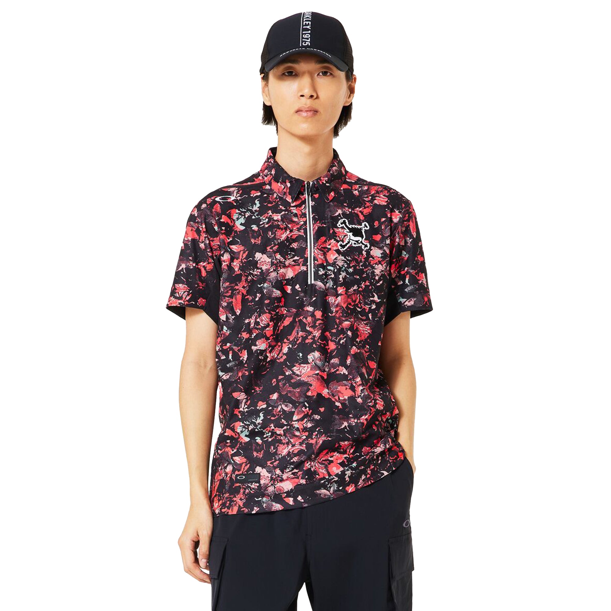 Oakley Golf Skull Geo Foliage Polo Shirt - Mosaic Print 01F