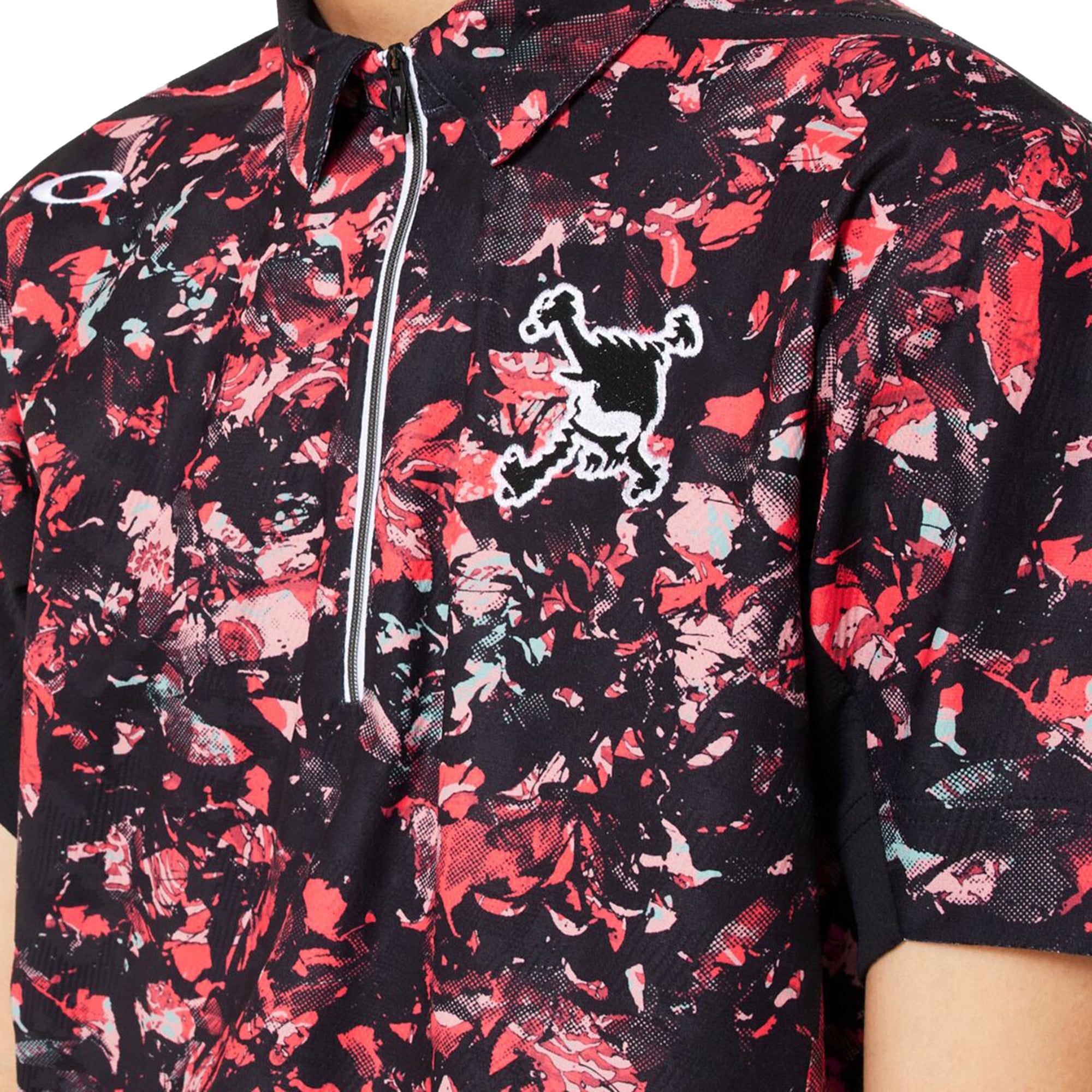 Oakley Golf Skull Geo Foliage Polo Shirt