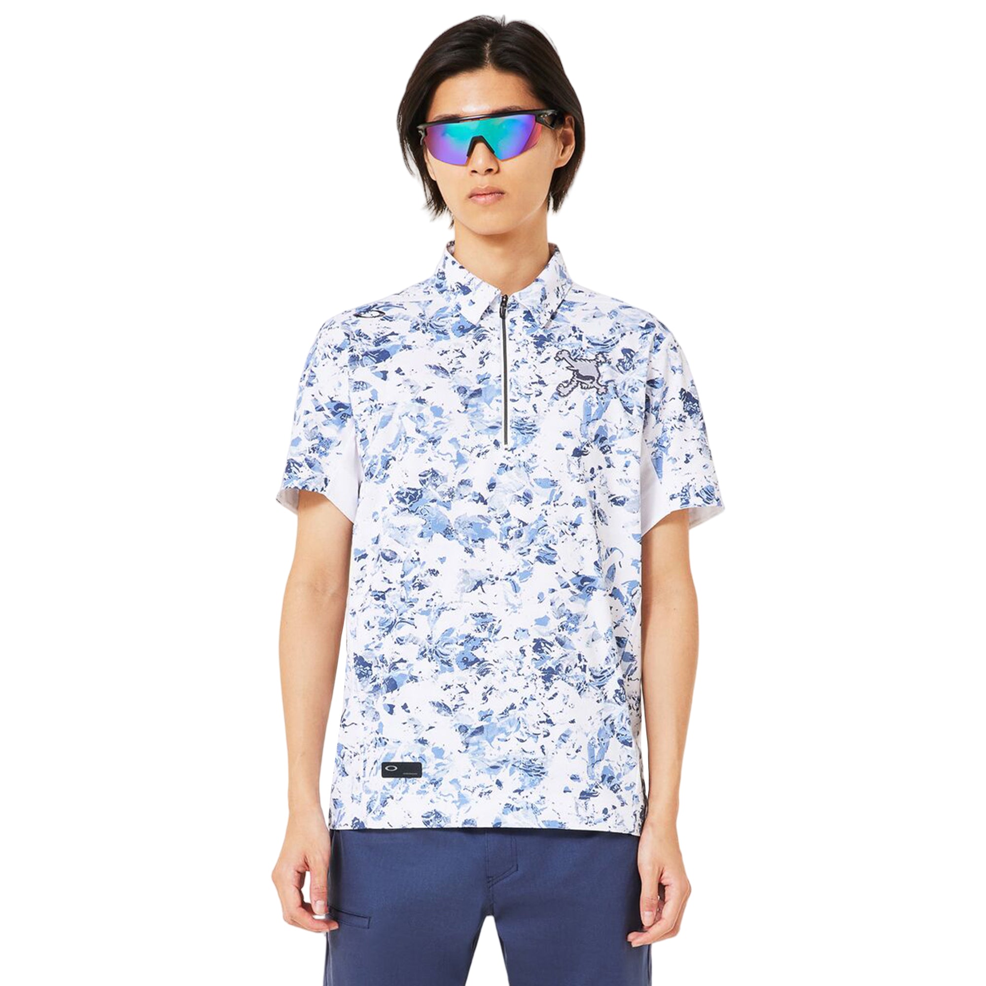 Oakley Golf Skull Geo Foliage Polo Shirt