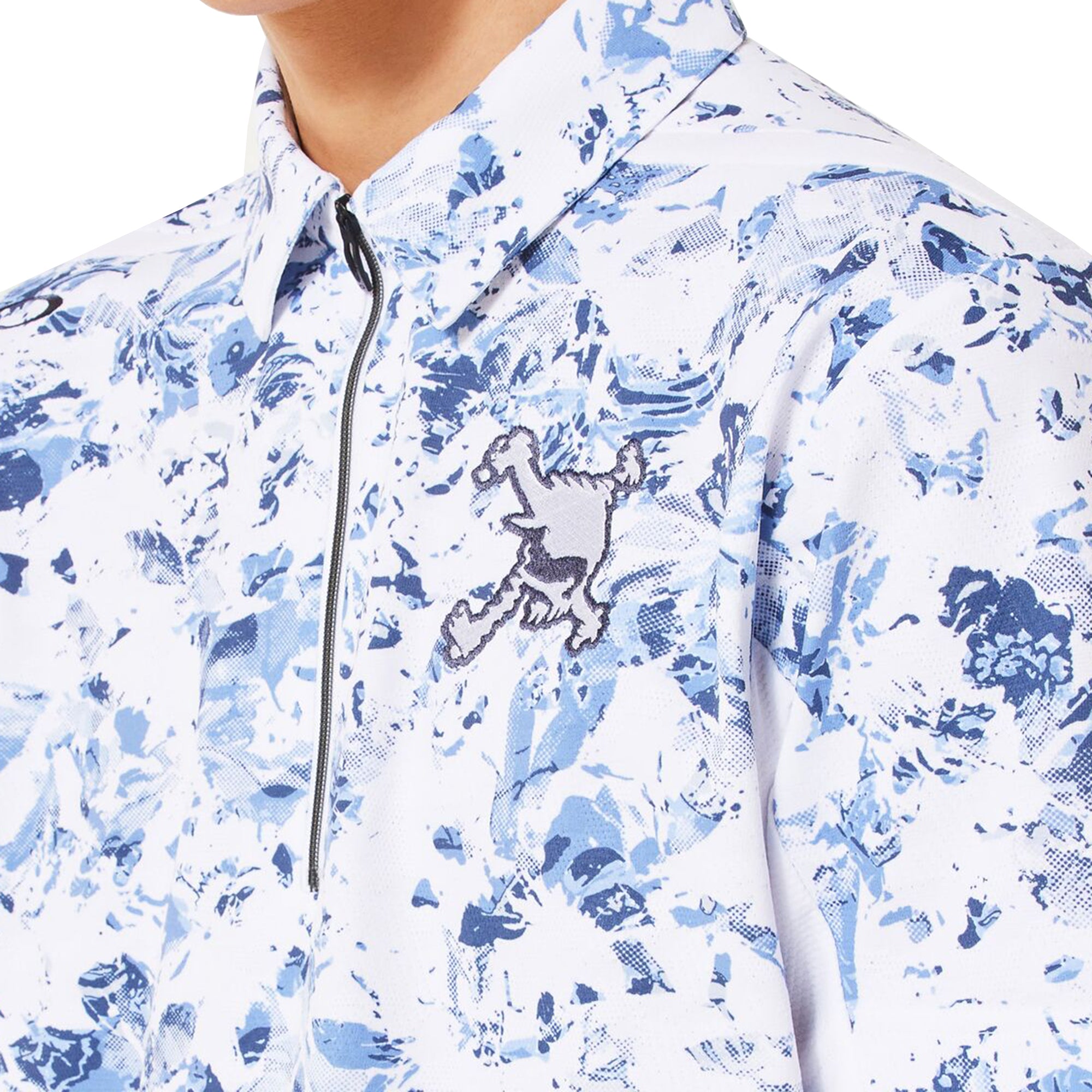 Oakley Golf Skull Geo Foliage Polo Shirt