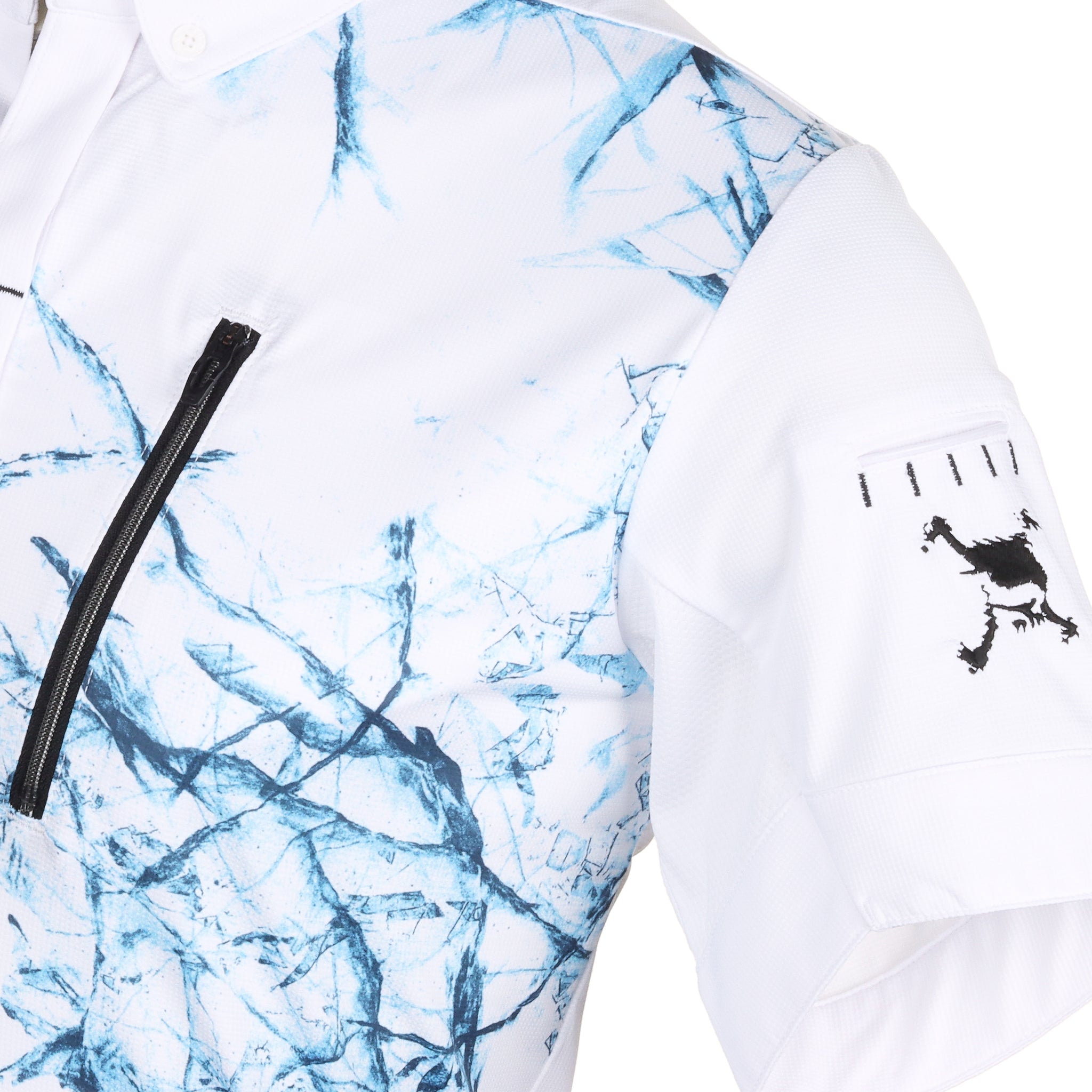 Oakley Golf Skull Ice Smash Shirt White 100