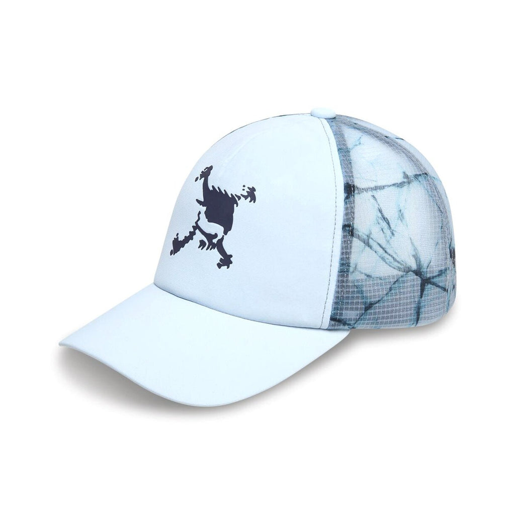 ②チャレンジャー SKULL PRINTED MESH CAP NAVY CHALLENGER 