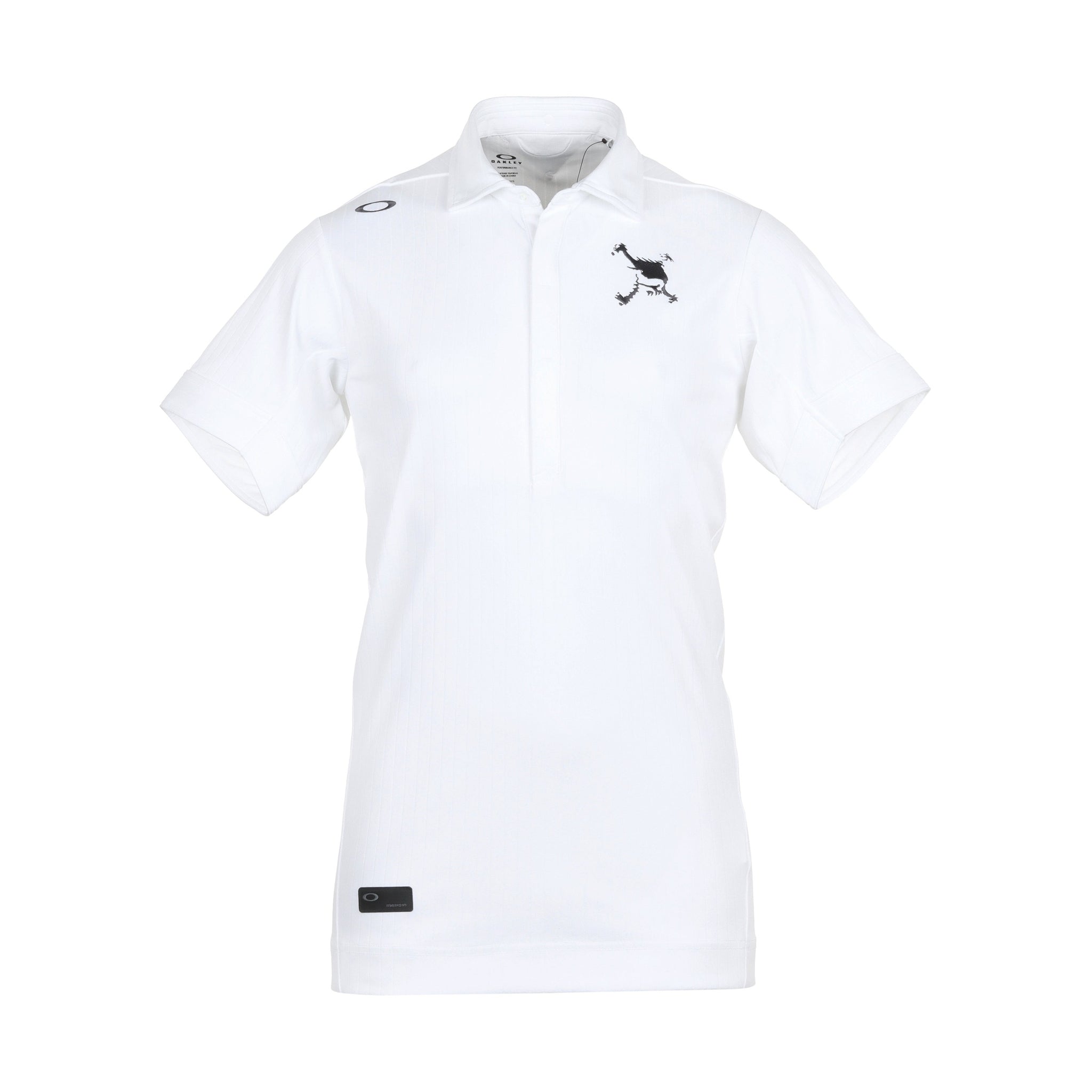 Oakley Golf Skull Sleek Stripe Shirt White 100