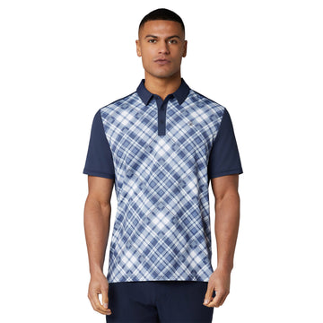 Original Penguin Golf 50's Block Madras Plaid Polo Shirt