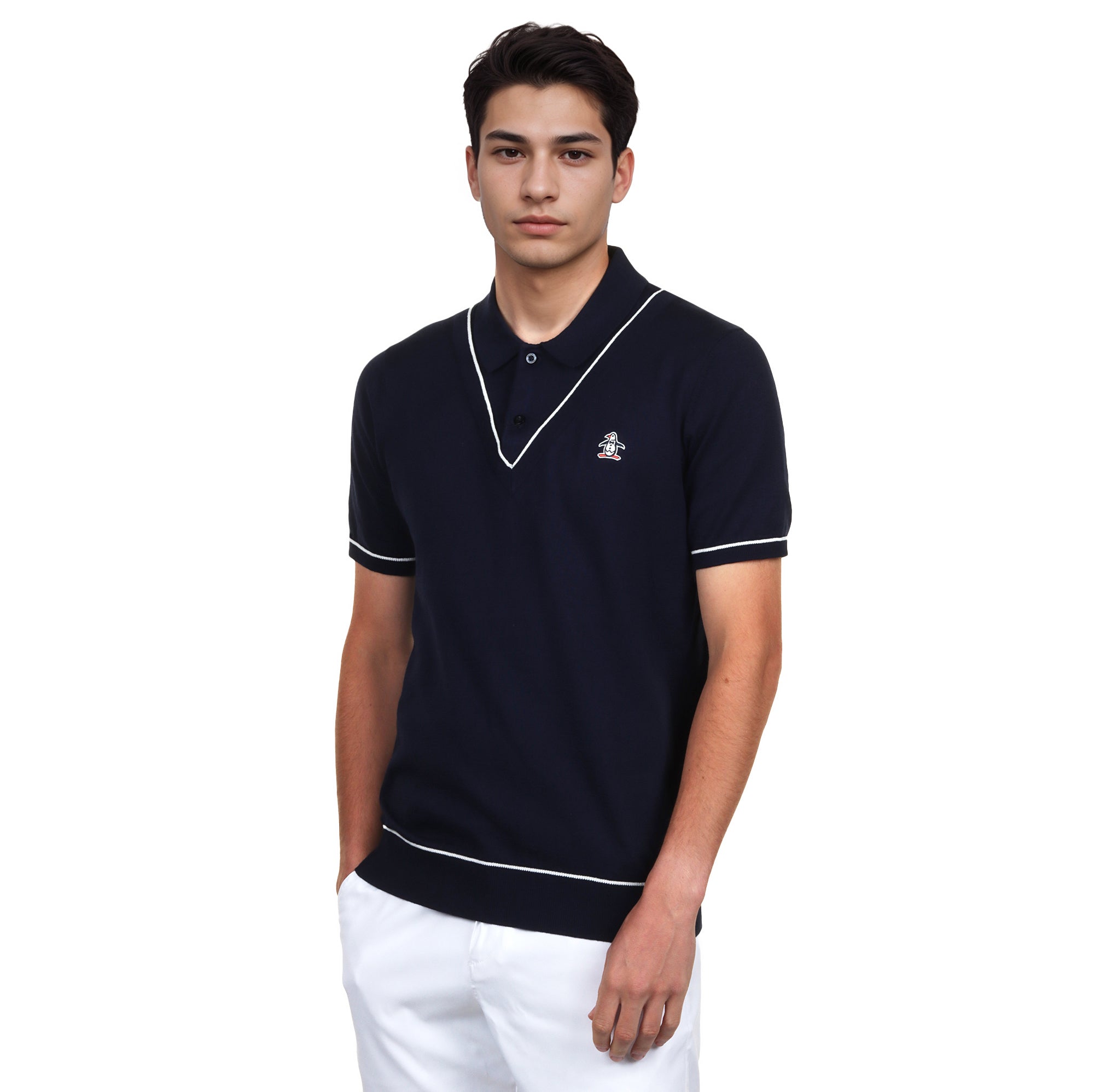 Original Penguin Golf 70th Anniversary Heritage Sweater Polo Shirt
