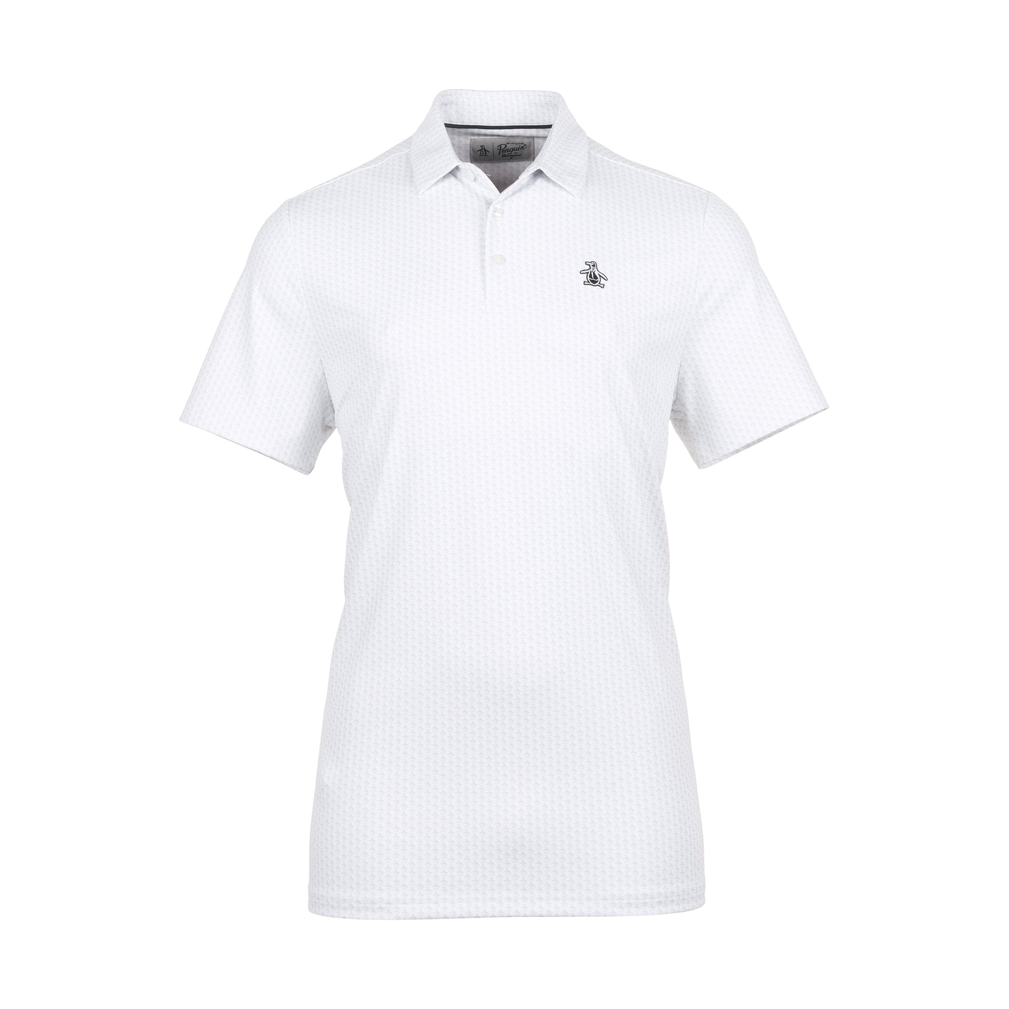 Original Penguin Golf Allover Pete Printed Polo Shirt Bright White 118