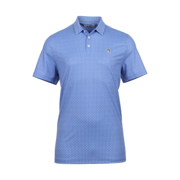 Original Penguin Golf Allover Pete Printed Polo Shirt Amparo Blue 976