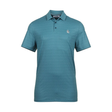 Original Penguin Golf Allover Pete Printed Polo Shirt Corsair 977