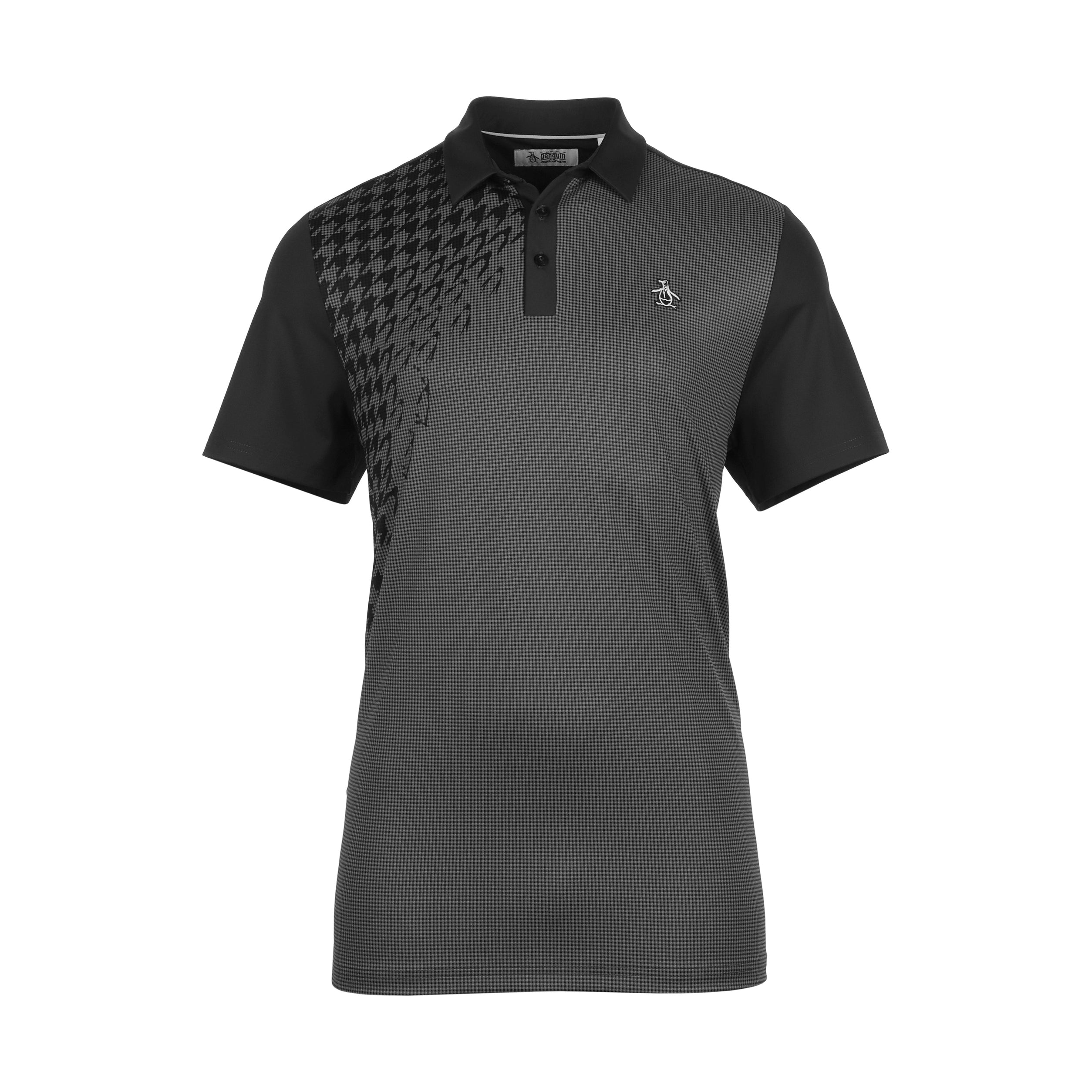 Original Penguin Golf Asymmetrical Pete Gingham Polo Shirt