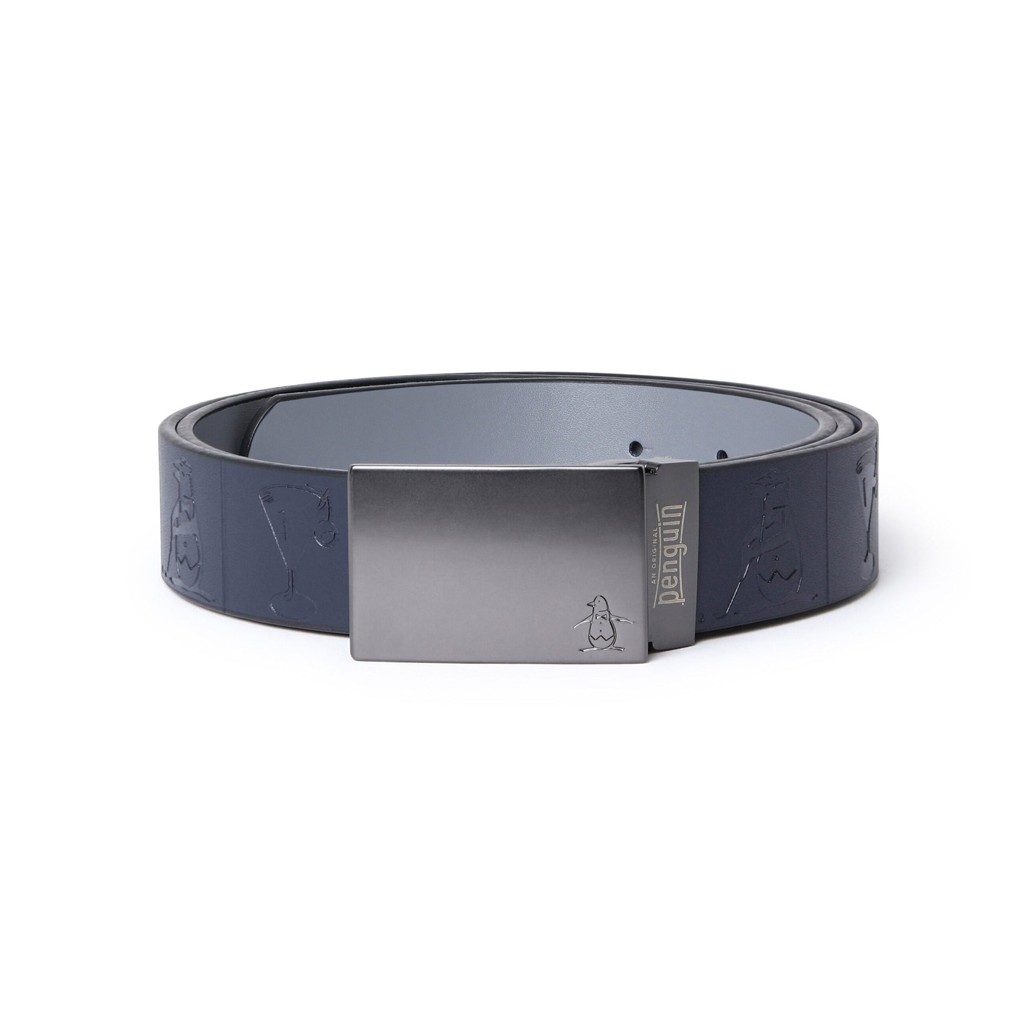 Original Penguin Golf Cocktail Embossed Belt Black Iris 417