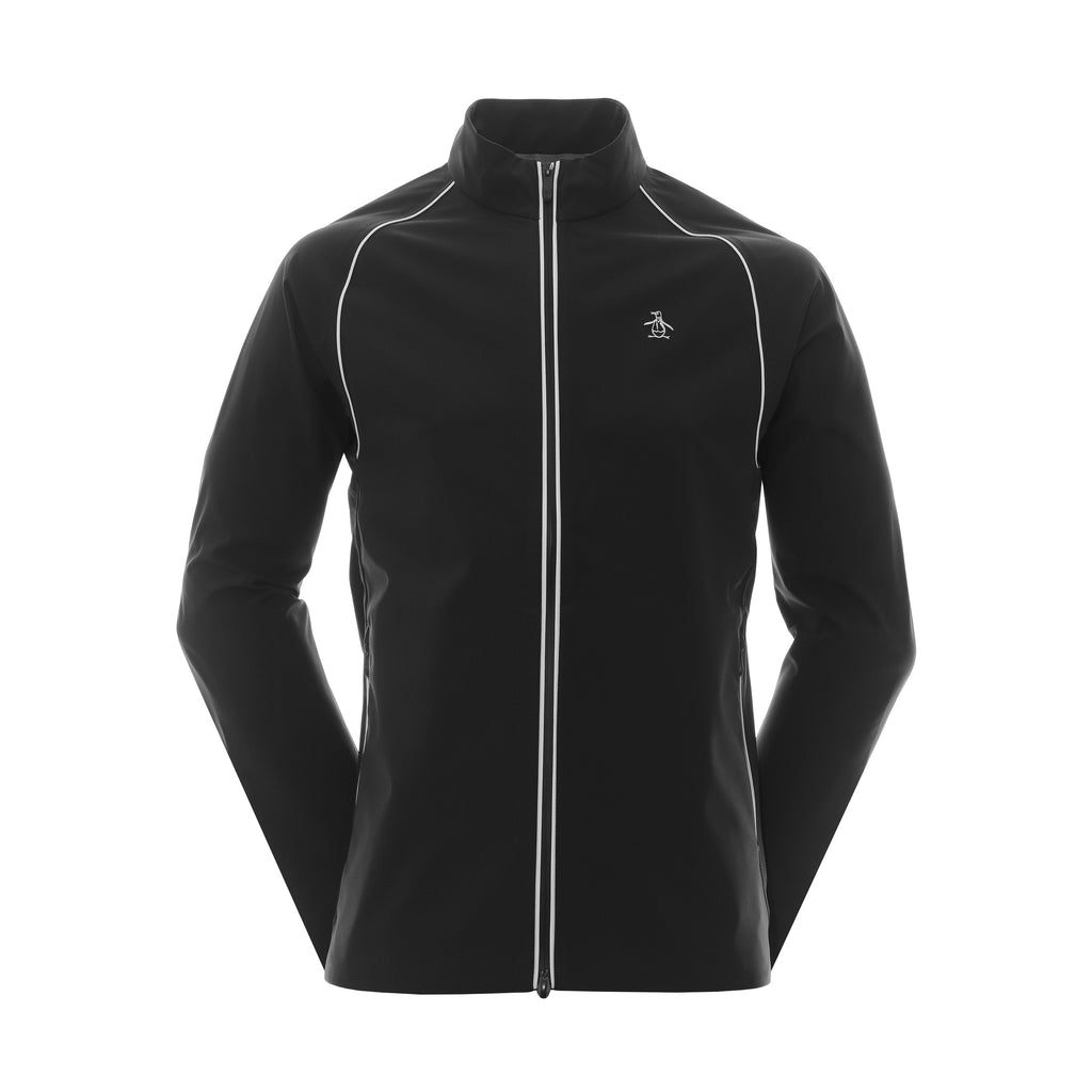 Original Penguin Golf Earl Full Zip Waterproof Jacket Caviar 001