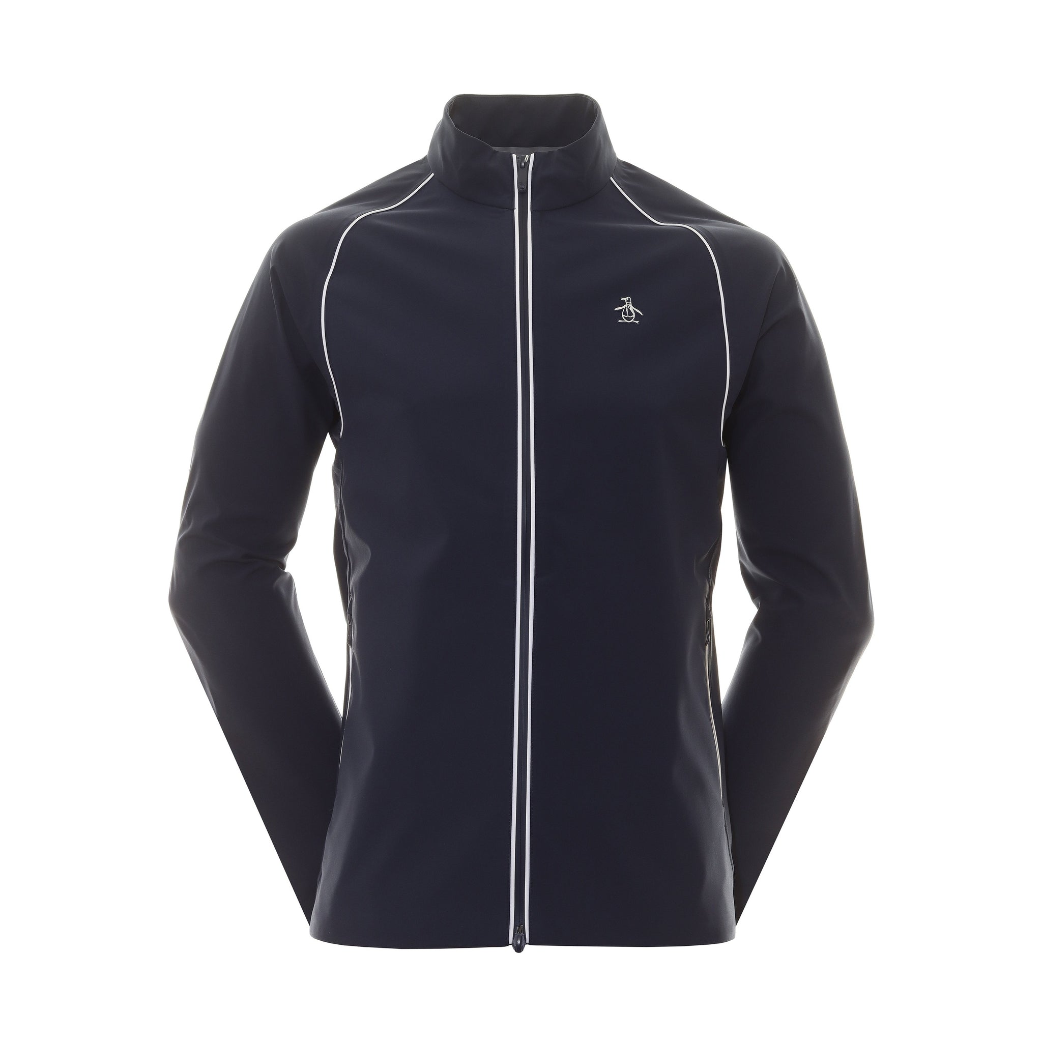 Original Penguin Golf Earl Full Zip Waterproof Jacket Black Iris 417