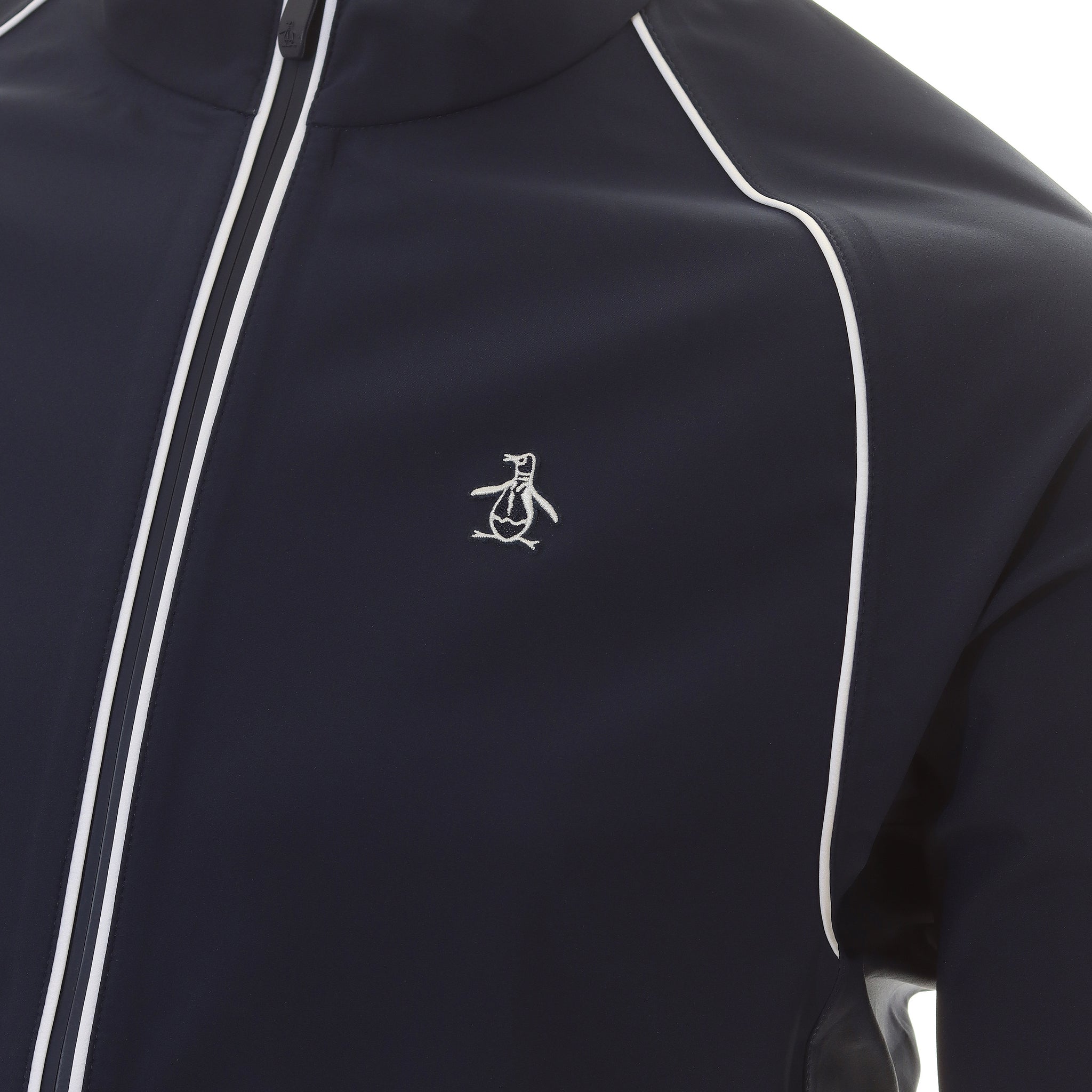 Original Penguin Golf Earl Full Zip Waterproof Jacket Black Iris 417