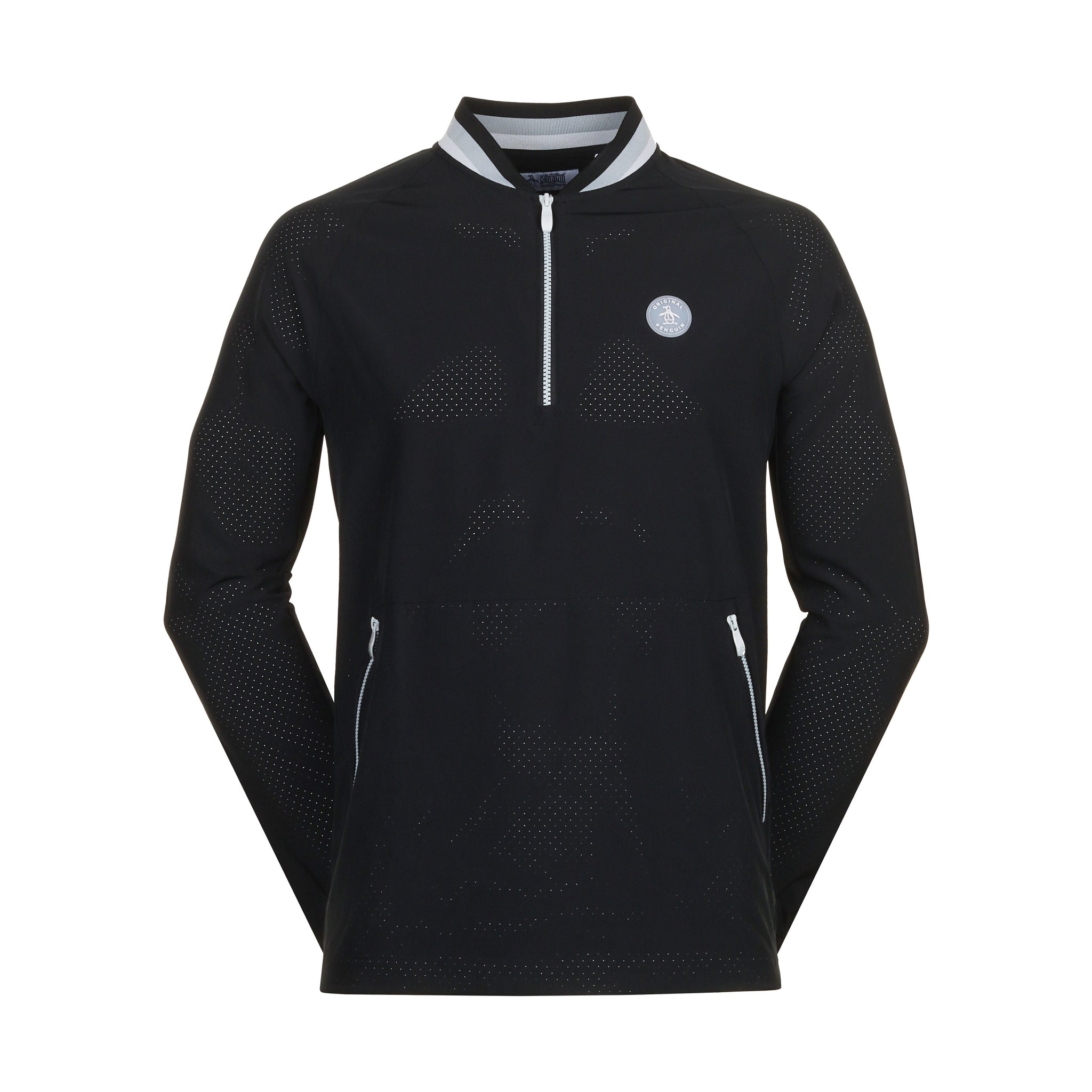 Original Penguin Golf Heritage 1/4 Wind Jacket Caviar 001