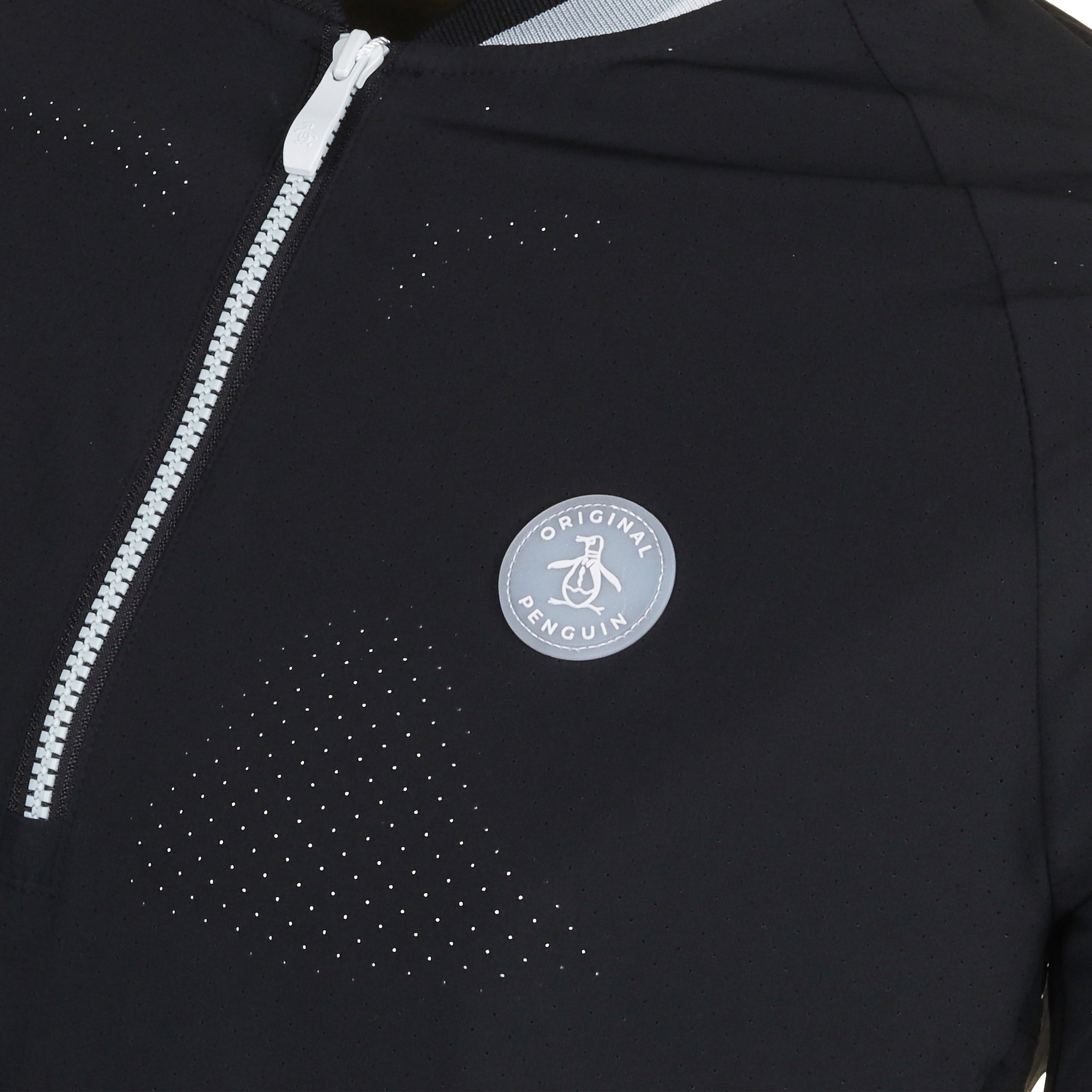 Original Penguin Golf Heritage 1/4 Wind Jacket Caviar 001