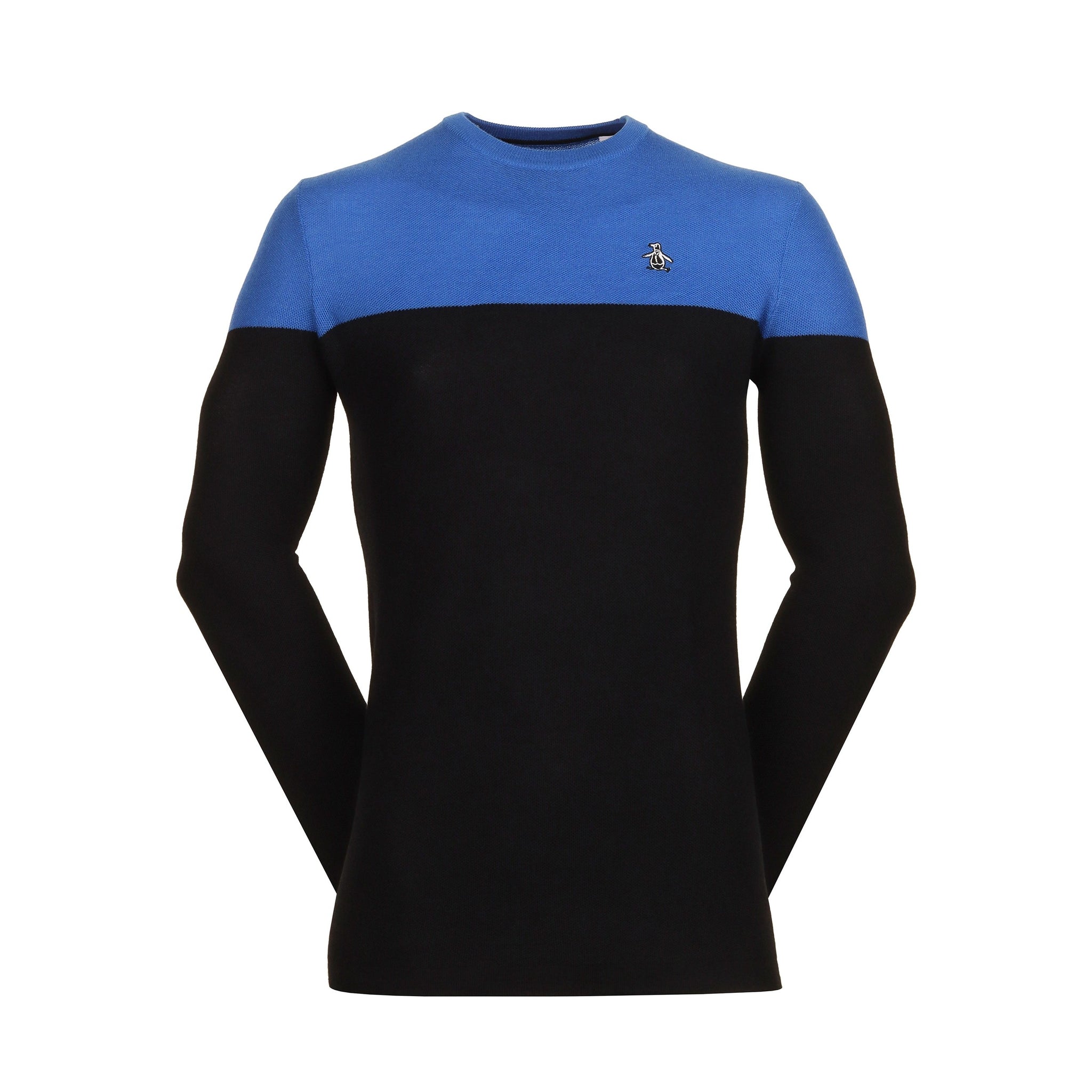 Original Penguin Golf Heritage Colour Block Sweater True Caviar 008