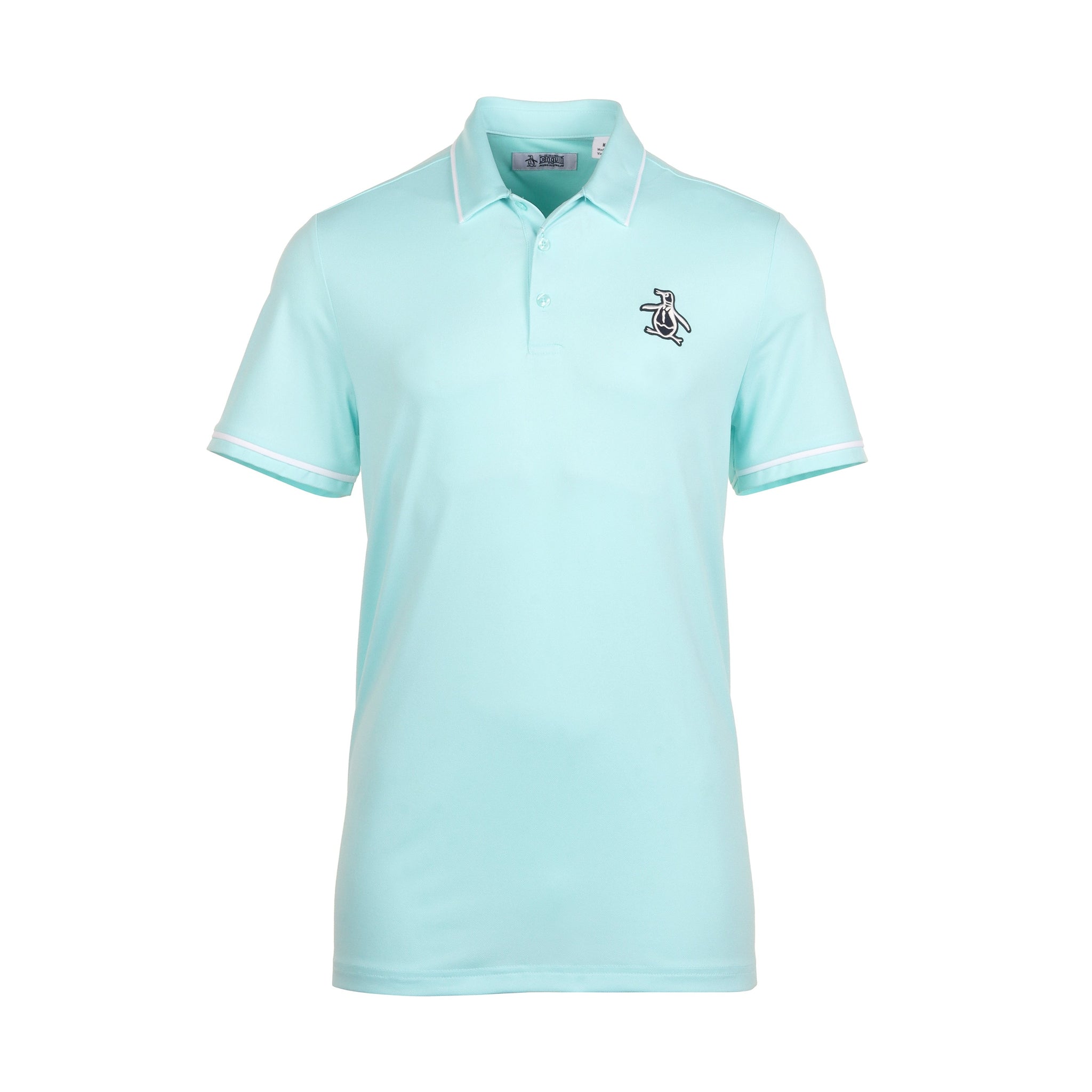 Original Penguin Golf Heritage Polo Shirt Tanager Turquoise 442