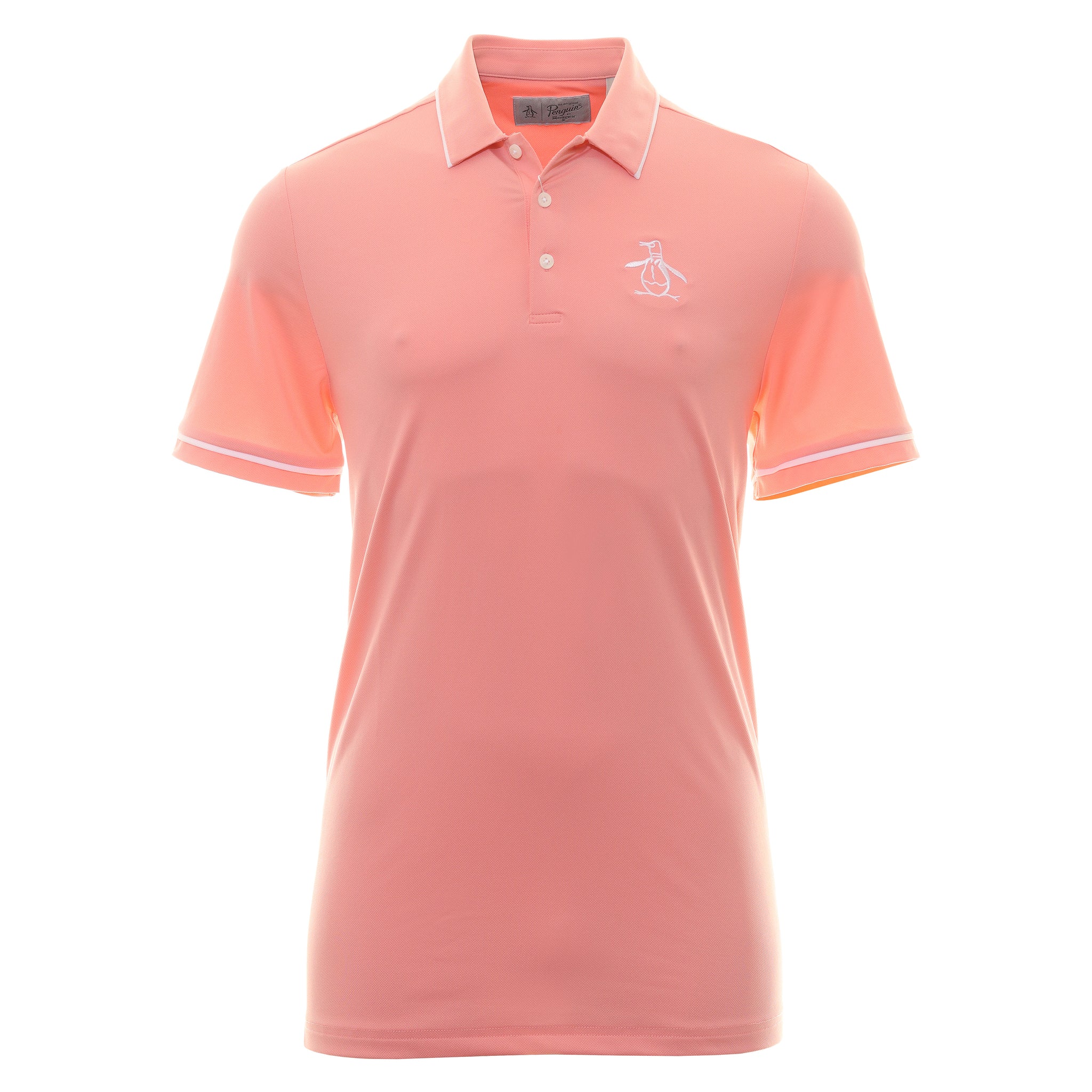 Original Penguin Golf Heritage Polo Shirt OGKSD008 Strawberry Pink 696 ...
