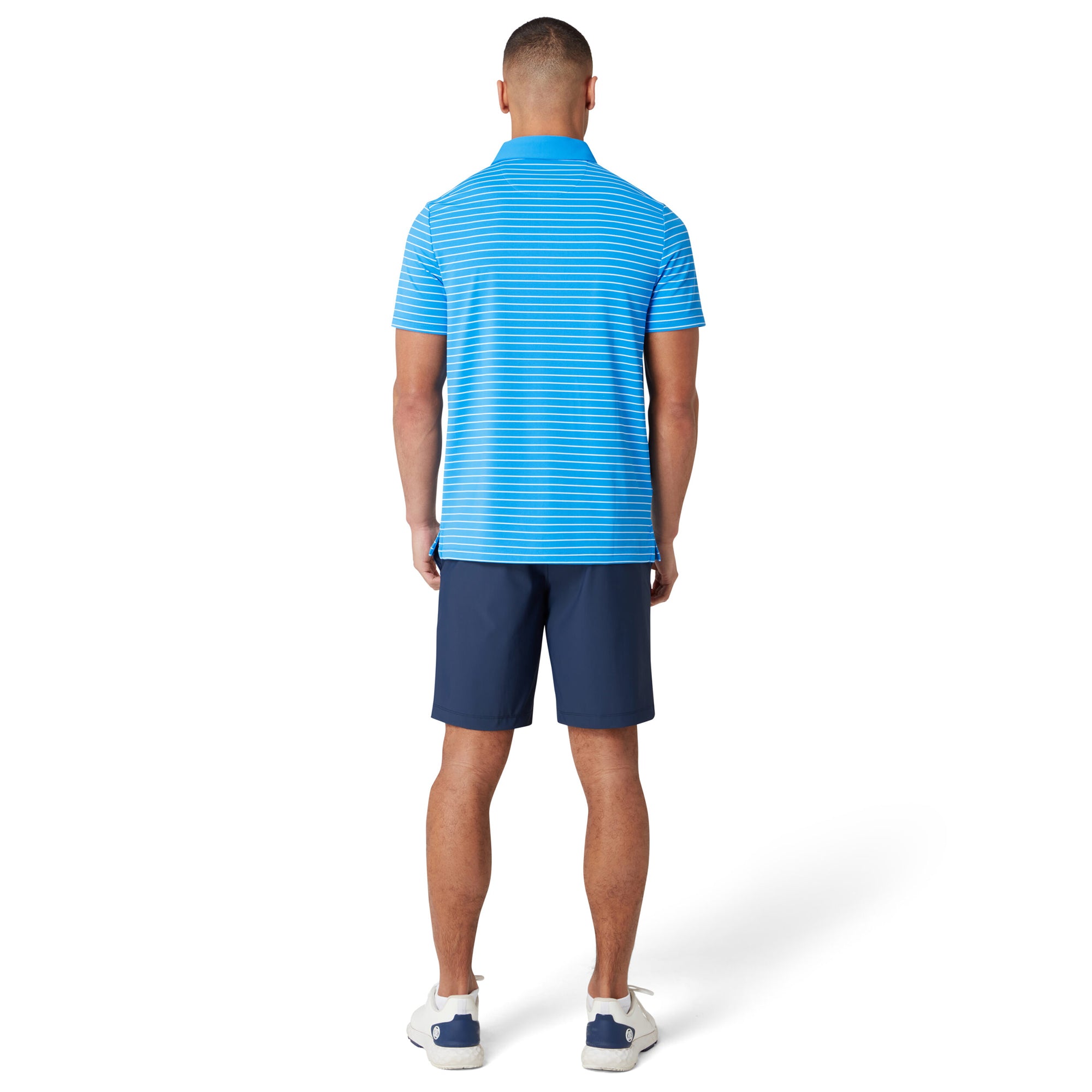 Original Penguin Golf Heritage Stripe Polo Shirt French Blue 478