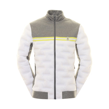 Original Penguin Golf Insulated Mixed Media 80's Jacket Quiet Shade Heather 086