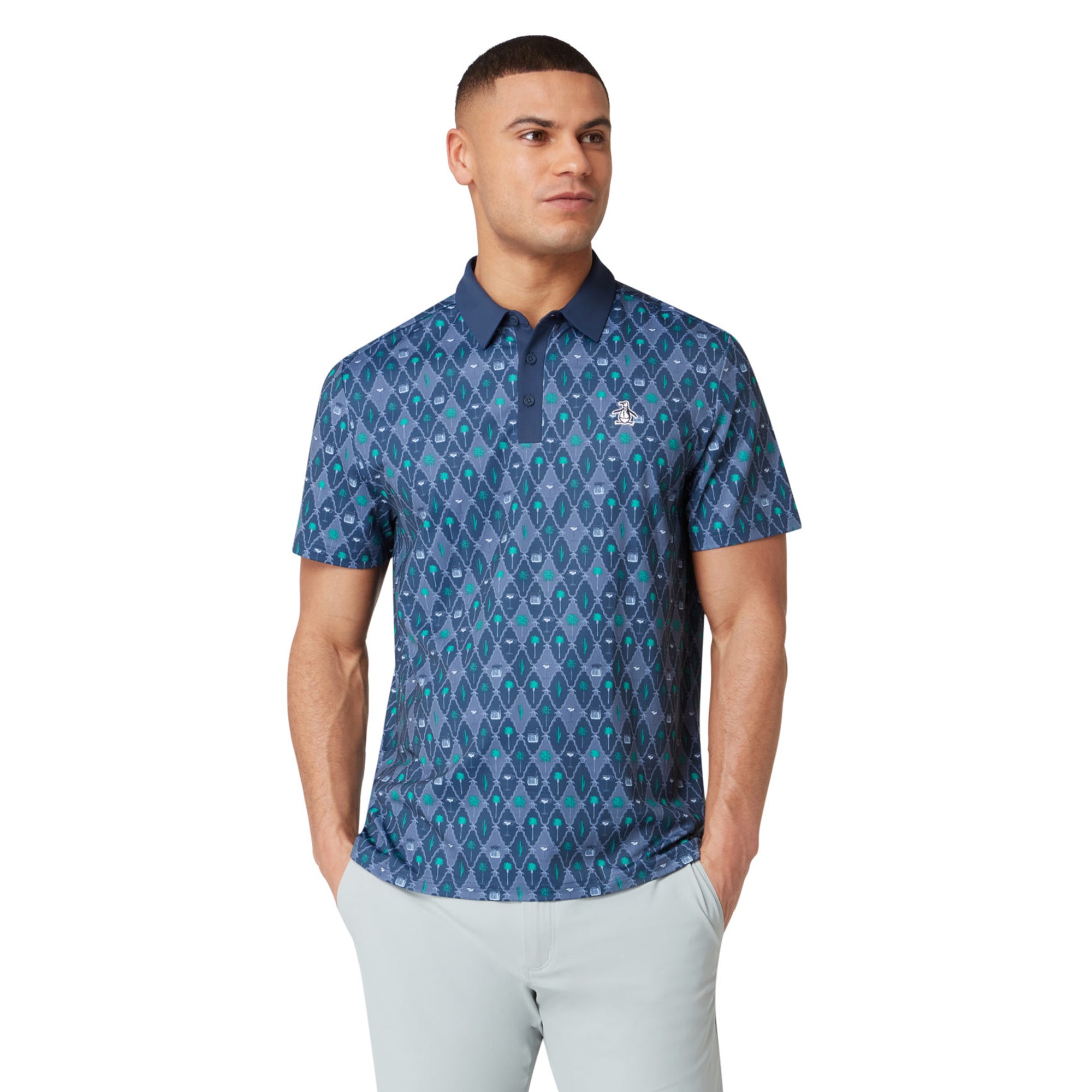 Penguin by Golfickers POLO SHIRTS Mサイズ Original-Penguin-Golf-Lattice-