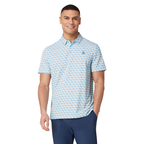 Original Penguin Golf Layered Umbrella Print Polo Shirt