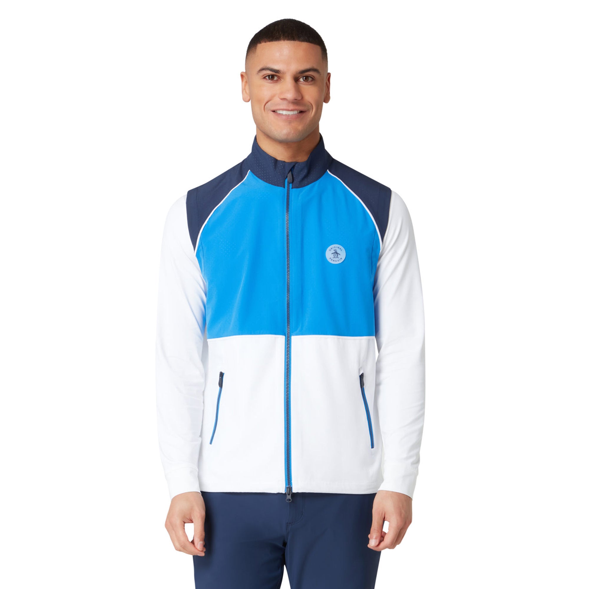 Original Penguin Golf Lightweight Colour Block Vest