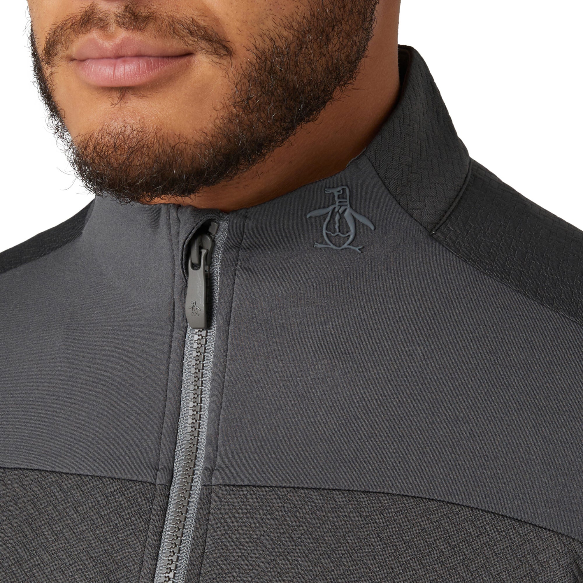 Original Penguin Golf Mixed Media 1/4 Zip Pullover