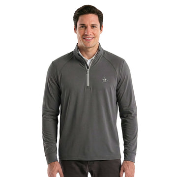 Original Penguin Golf Mixed Media 1/4 Zip Pullover
