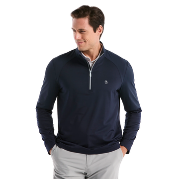 Original Penguin Golf Mixed Media 1/4 Zip Pullover