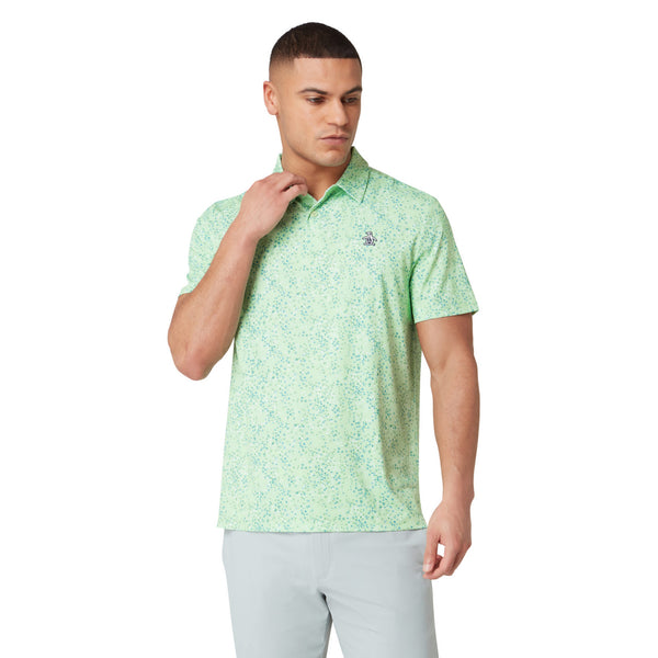 Original Penguin Golf Micro Abstract Polo Shirt - Spruce Stone 338