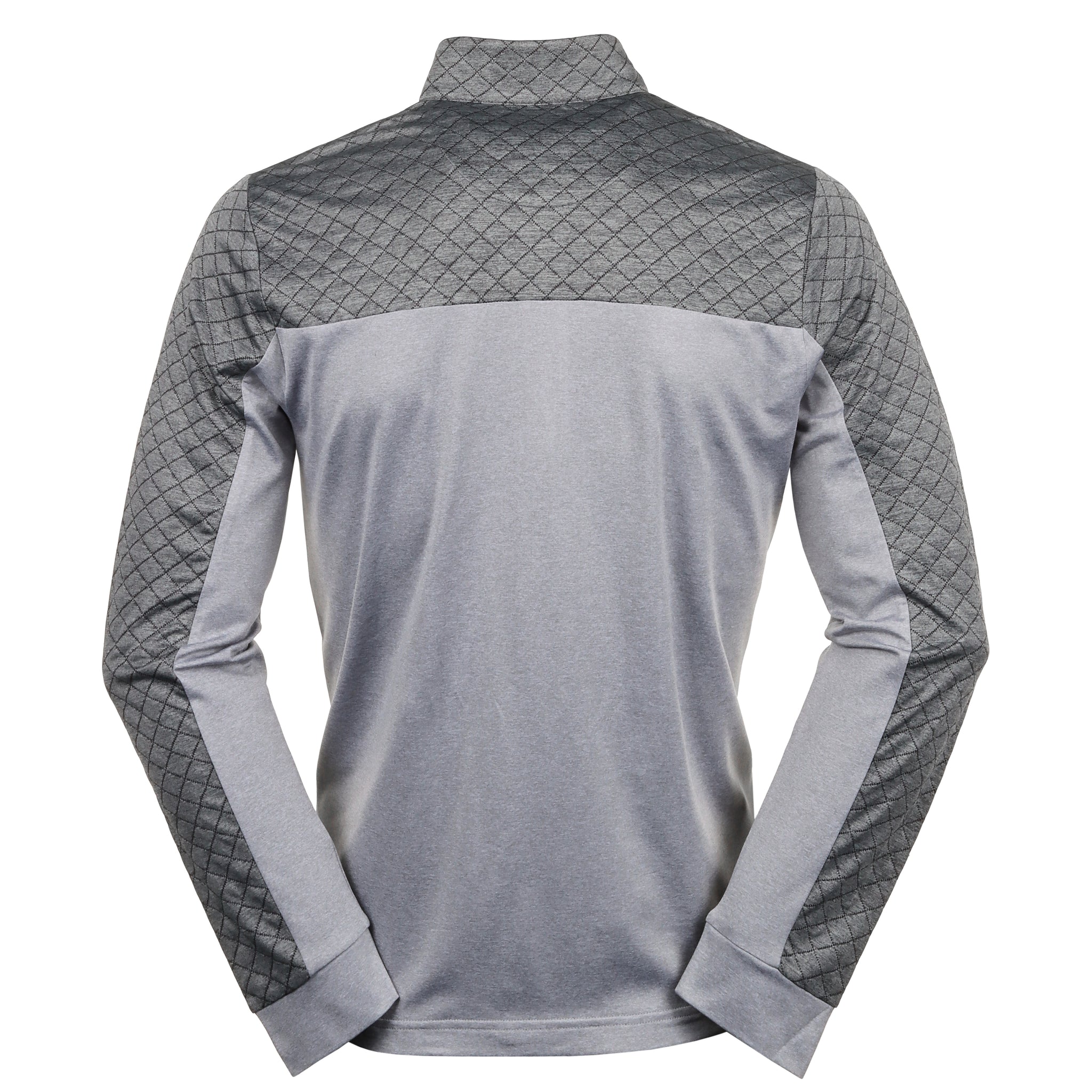 Original Penguin Golf Mixed Media Heritage Block 1/4 Zip Quarry Heather 081