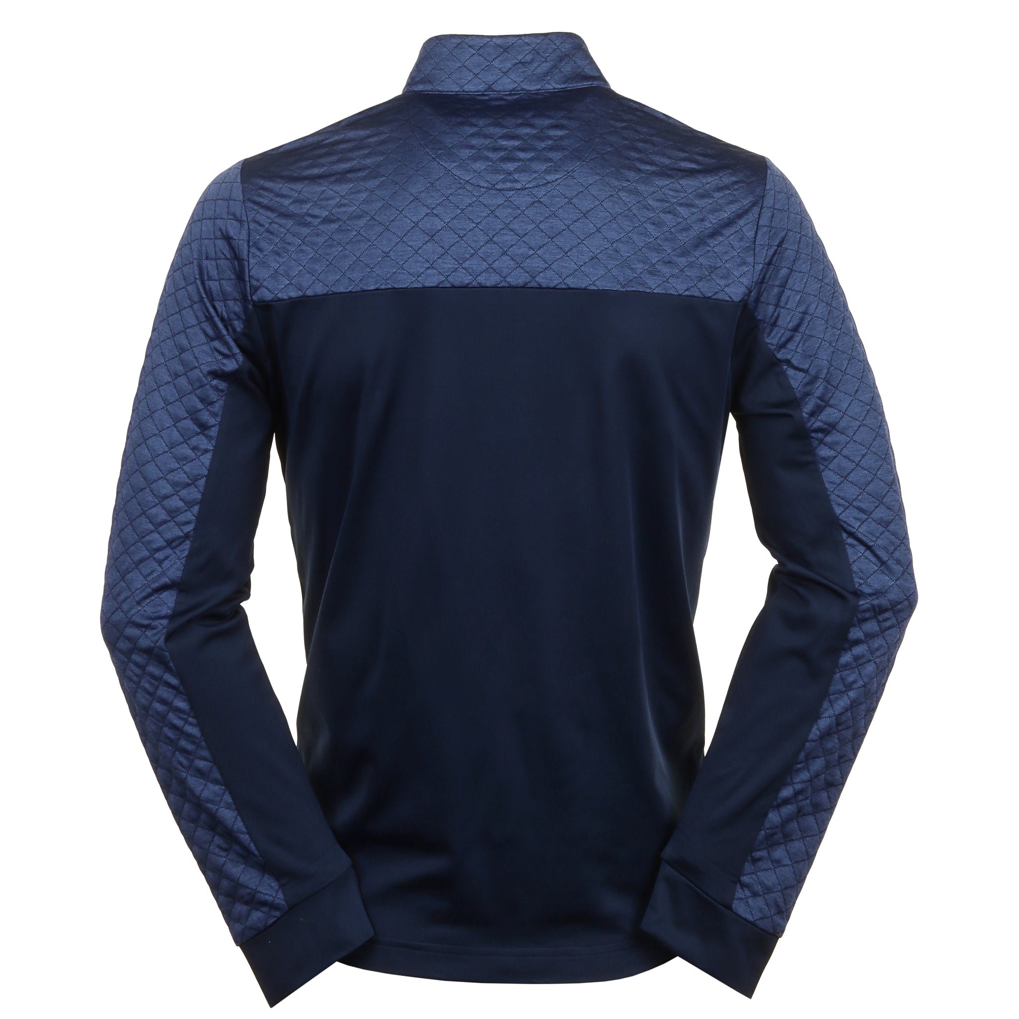 Original Penguin Golf Mixed Media Heritage Block 1/4 Zip Black Iris 417
