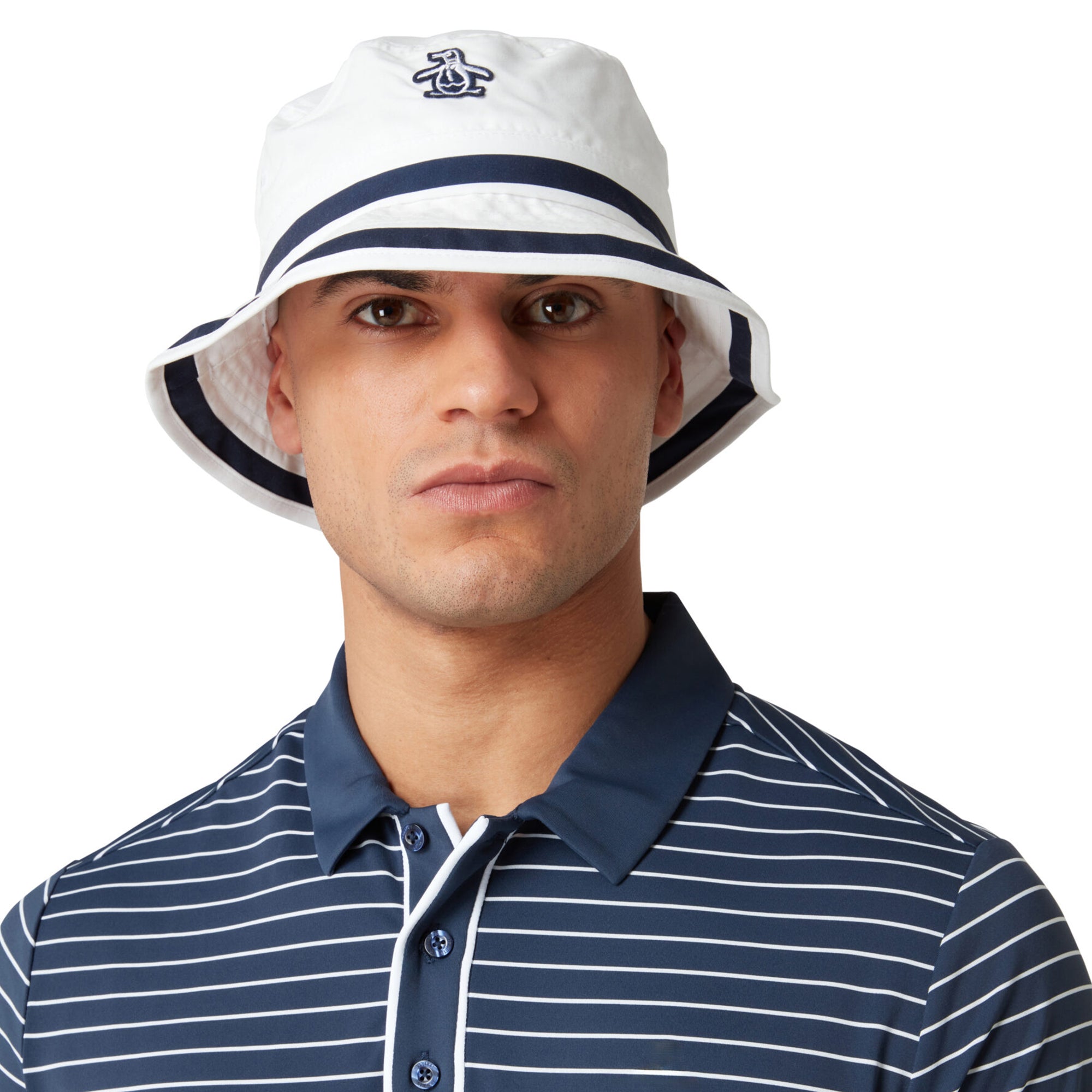 Original Penguin Golf Palms Springs Earl Bucket Hat Bright White 118