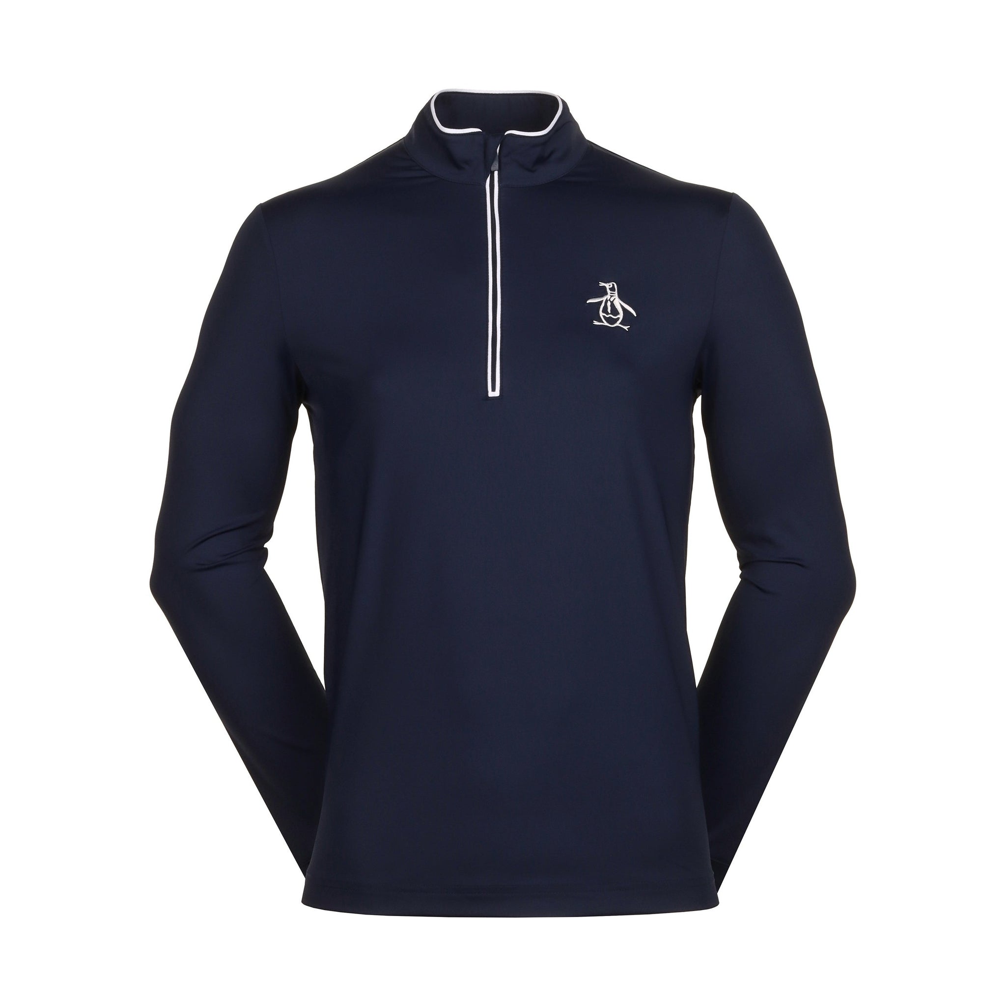 Original Penguin Golf Performance Earl 1/4 Zip Black Iris 417