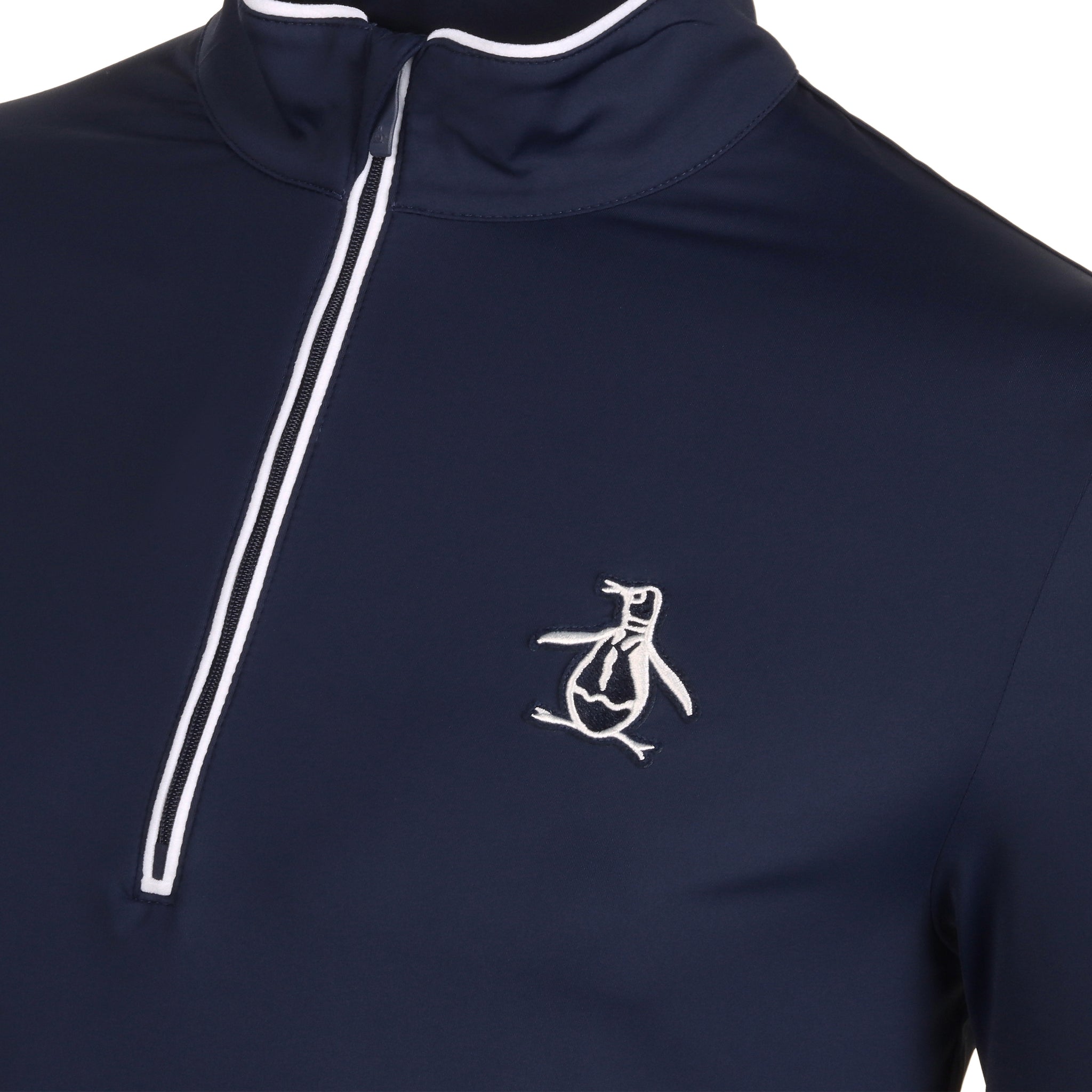 Original Penguin Golf Performance Earl 1/4 Zip Black Iris 417