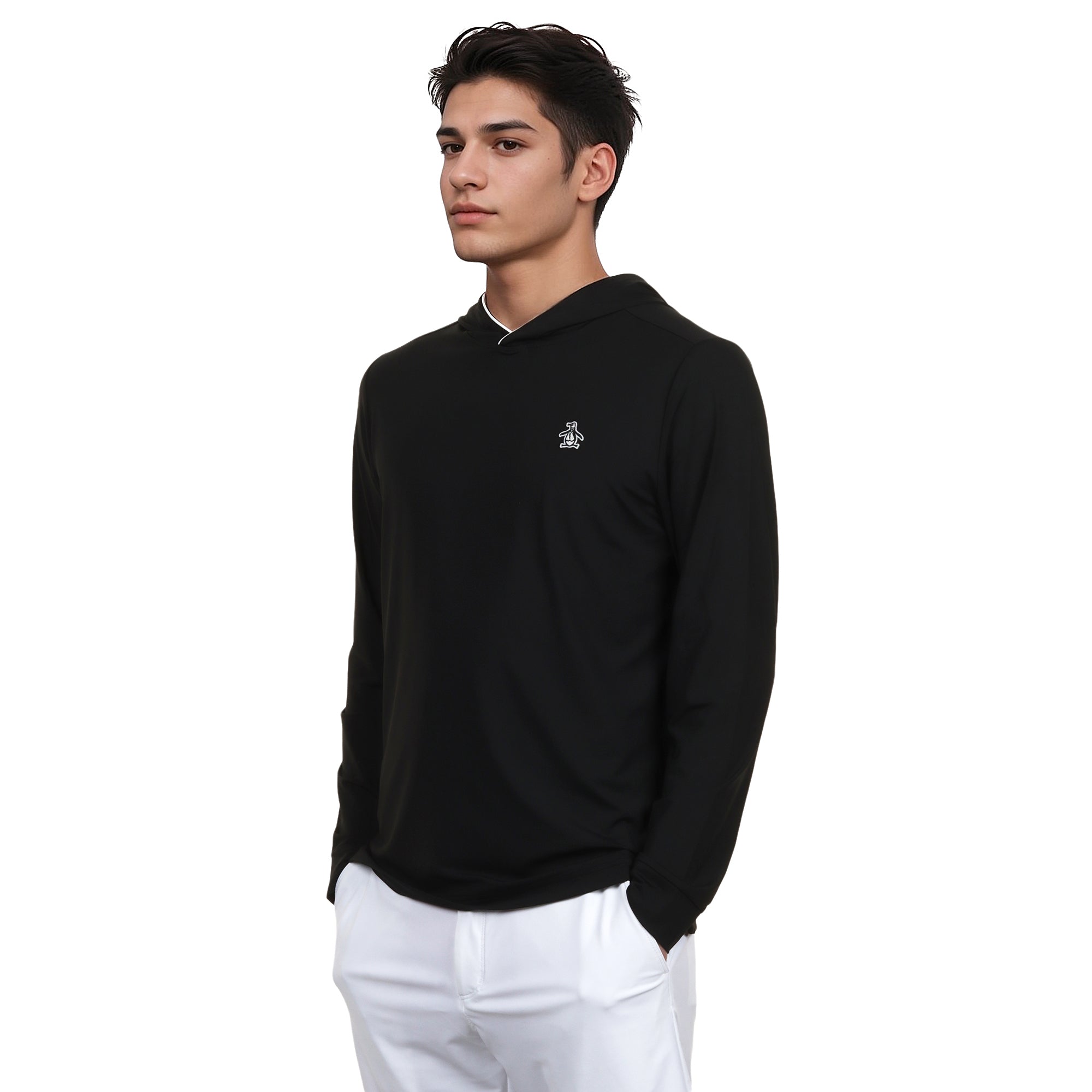 Original Penguin Golf Performance Earl Hoodie - Quiet Grey Heather