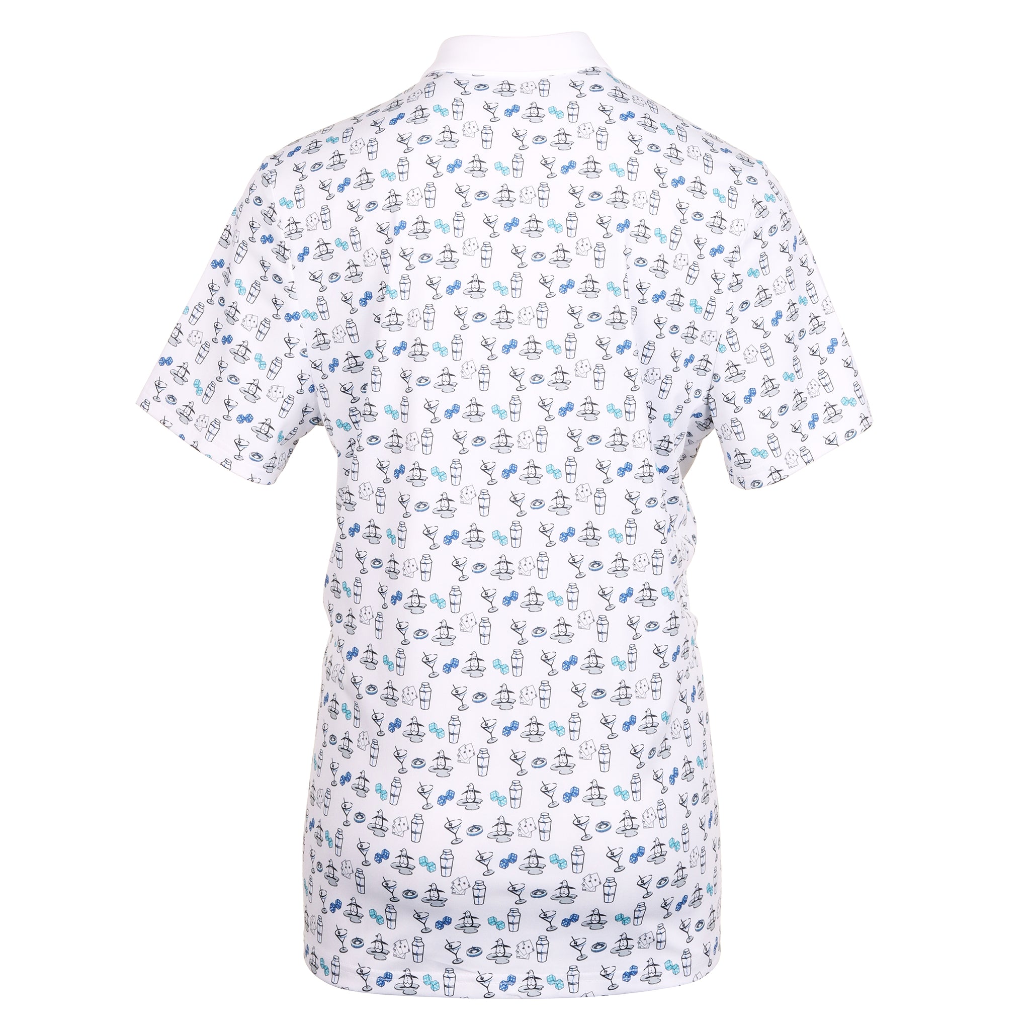 Original Penguin Golf The Player Print Polo Shirt Bright White 118