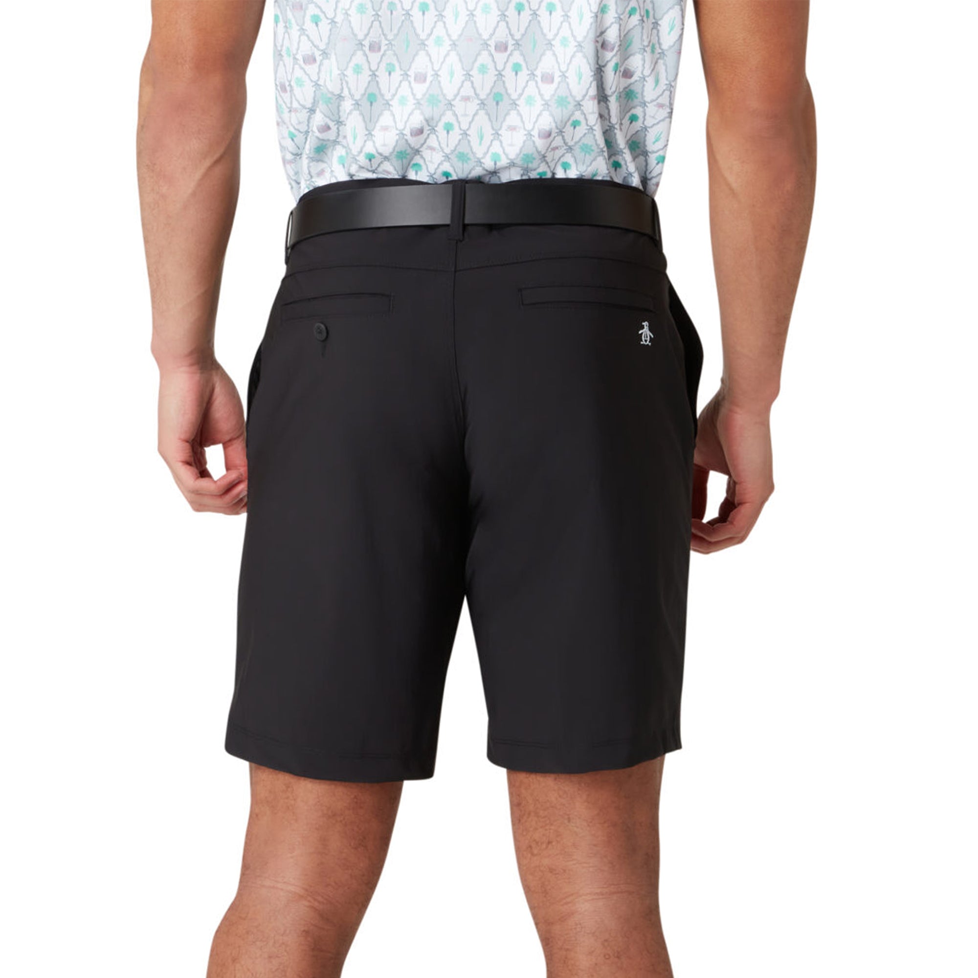Original Penguin Golf The Players 9" Shorts Caviar 001