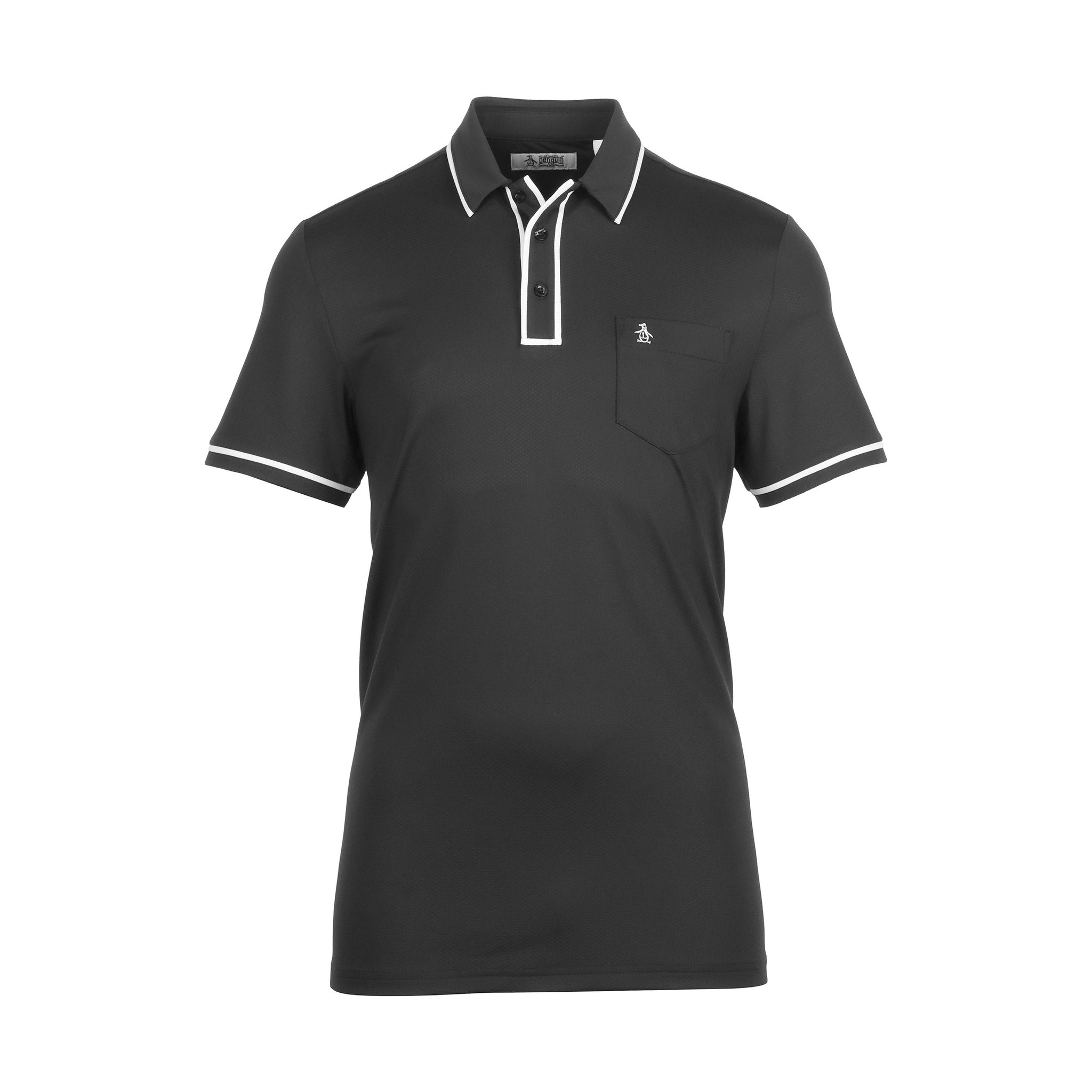 Original Penguin Golf The Technical Earl Polo Shirt Asphalt 085